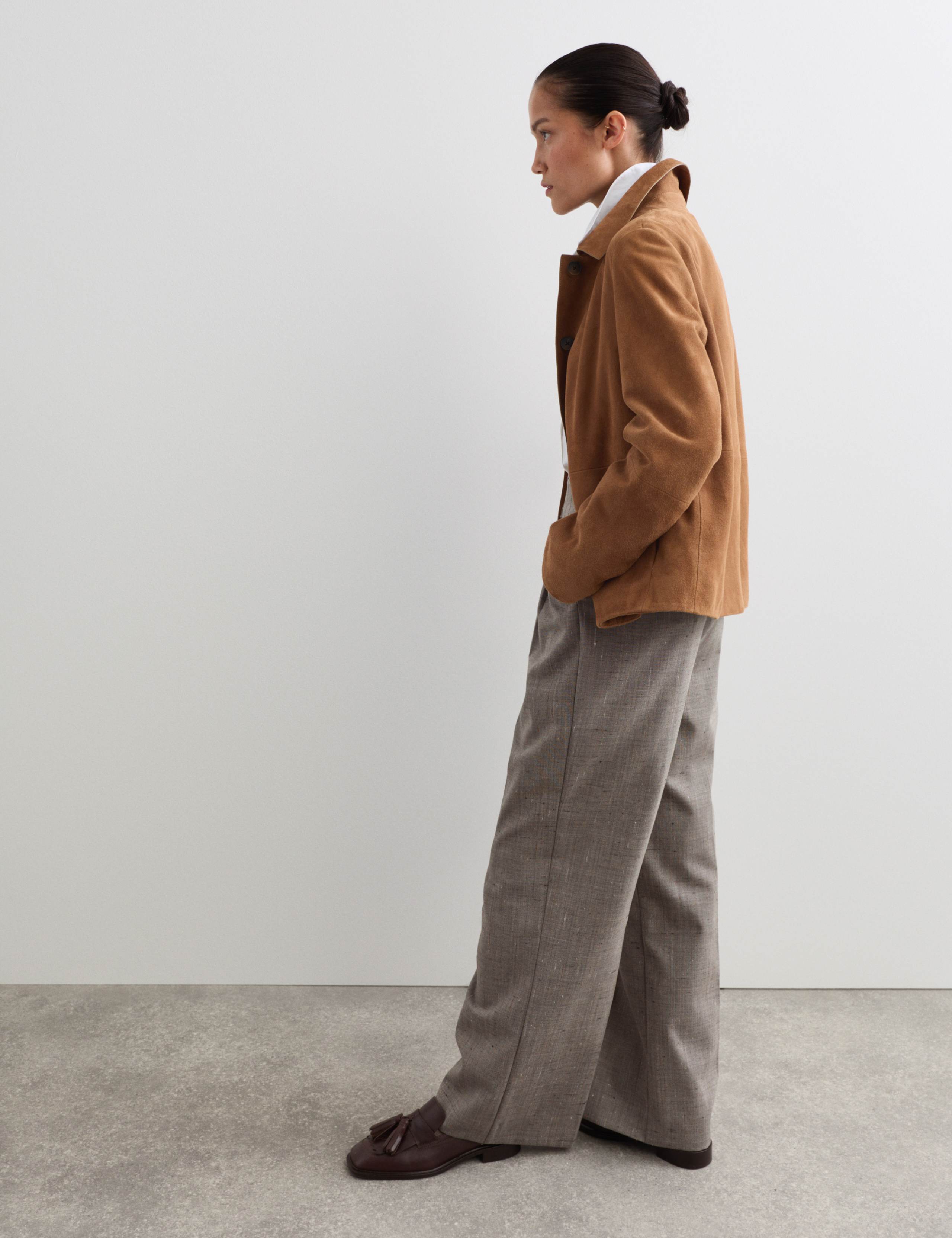 Suede Collared Jacket 4 of 7