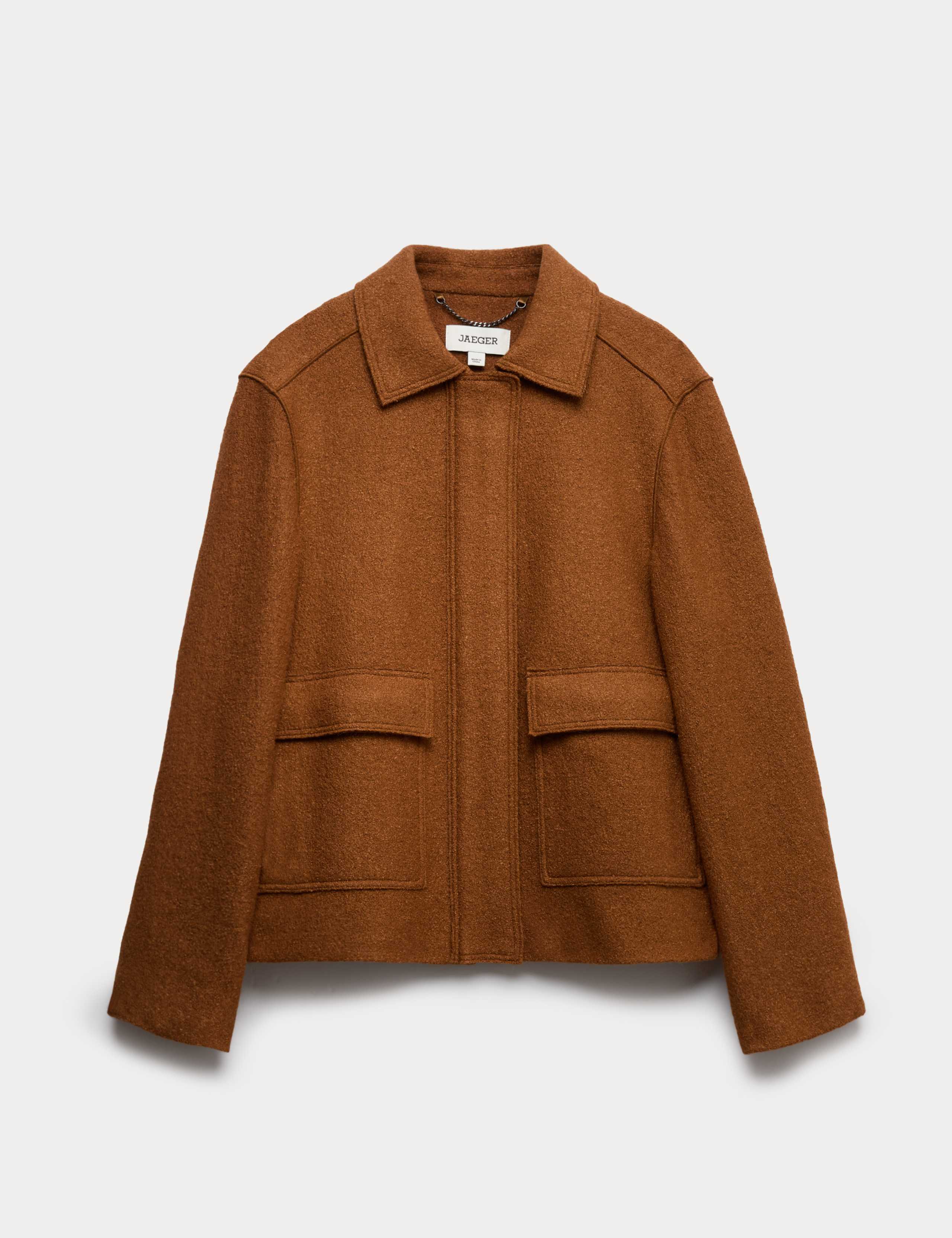 Boiled Wool Blend Trucker Jacket 1 of 2