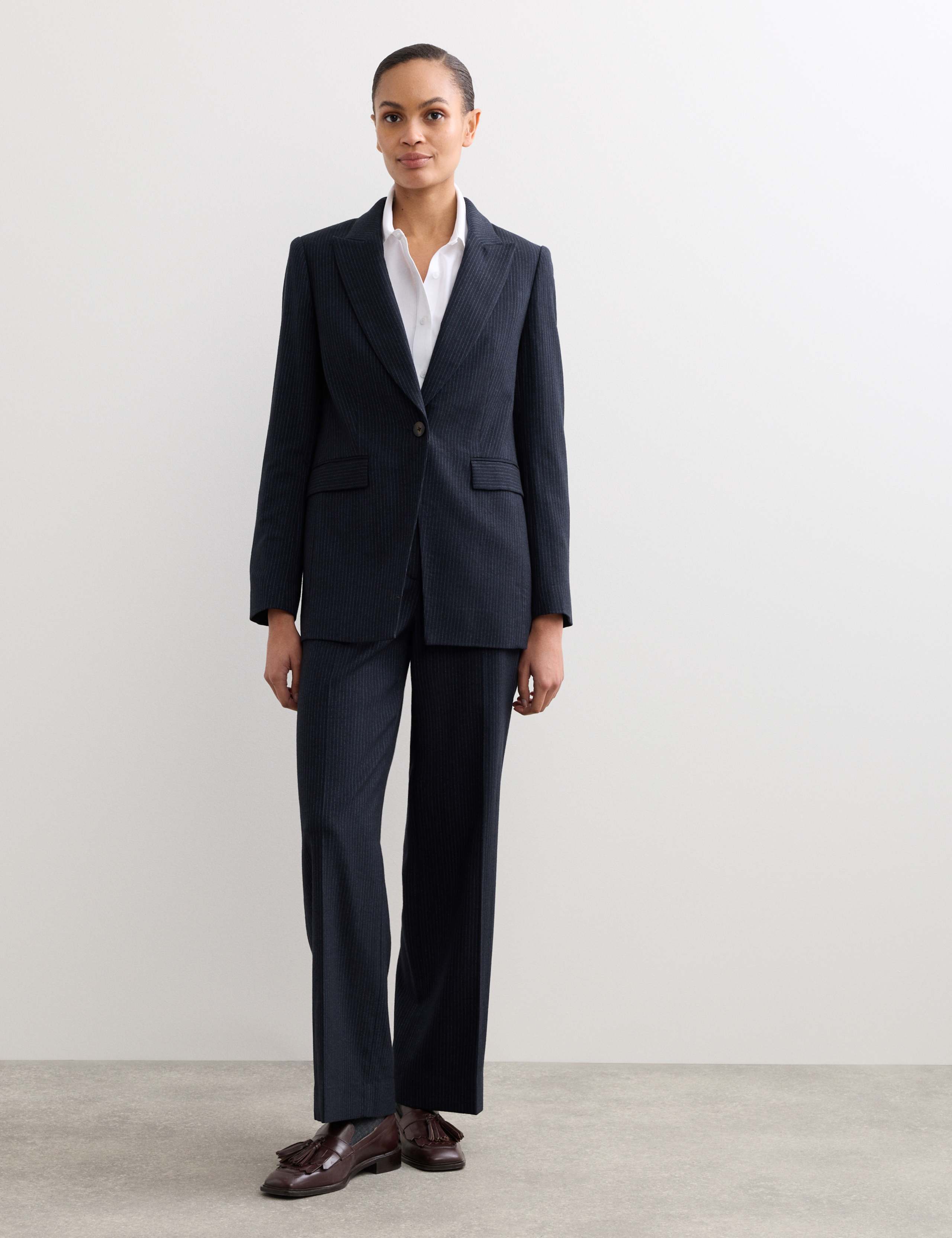 Wool Rich Pinstripe Jacket 3 of 6