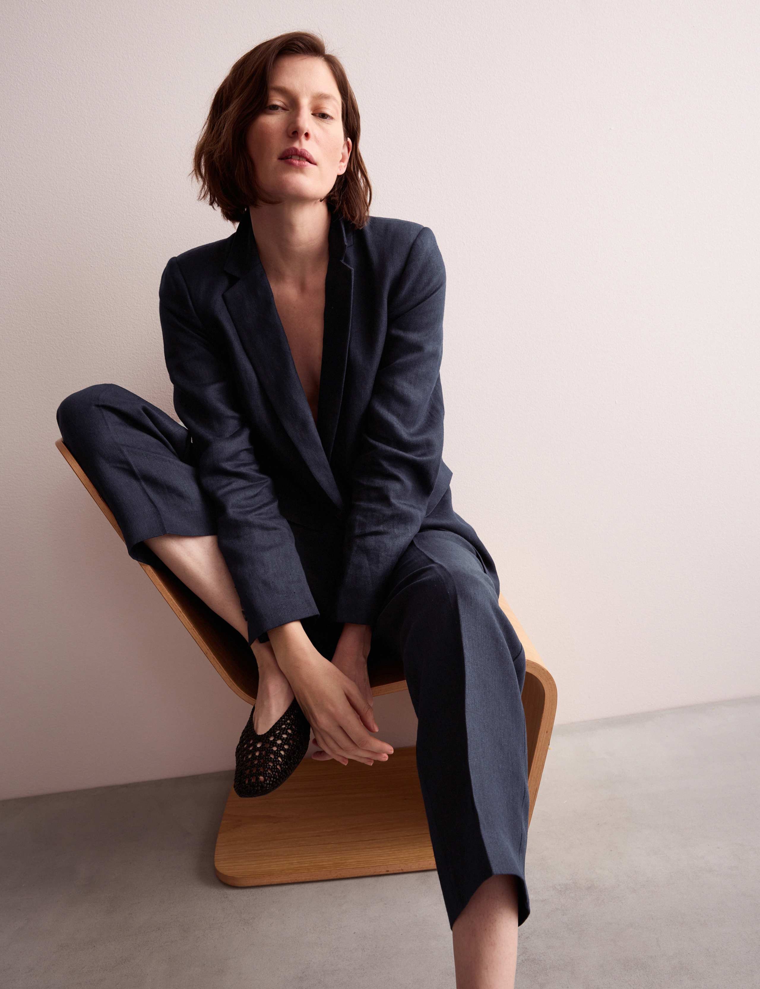 Pure Linen Single Breasted Blazer 6 of 7