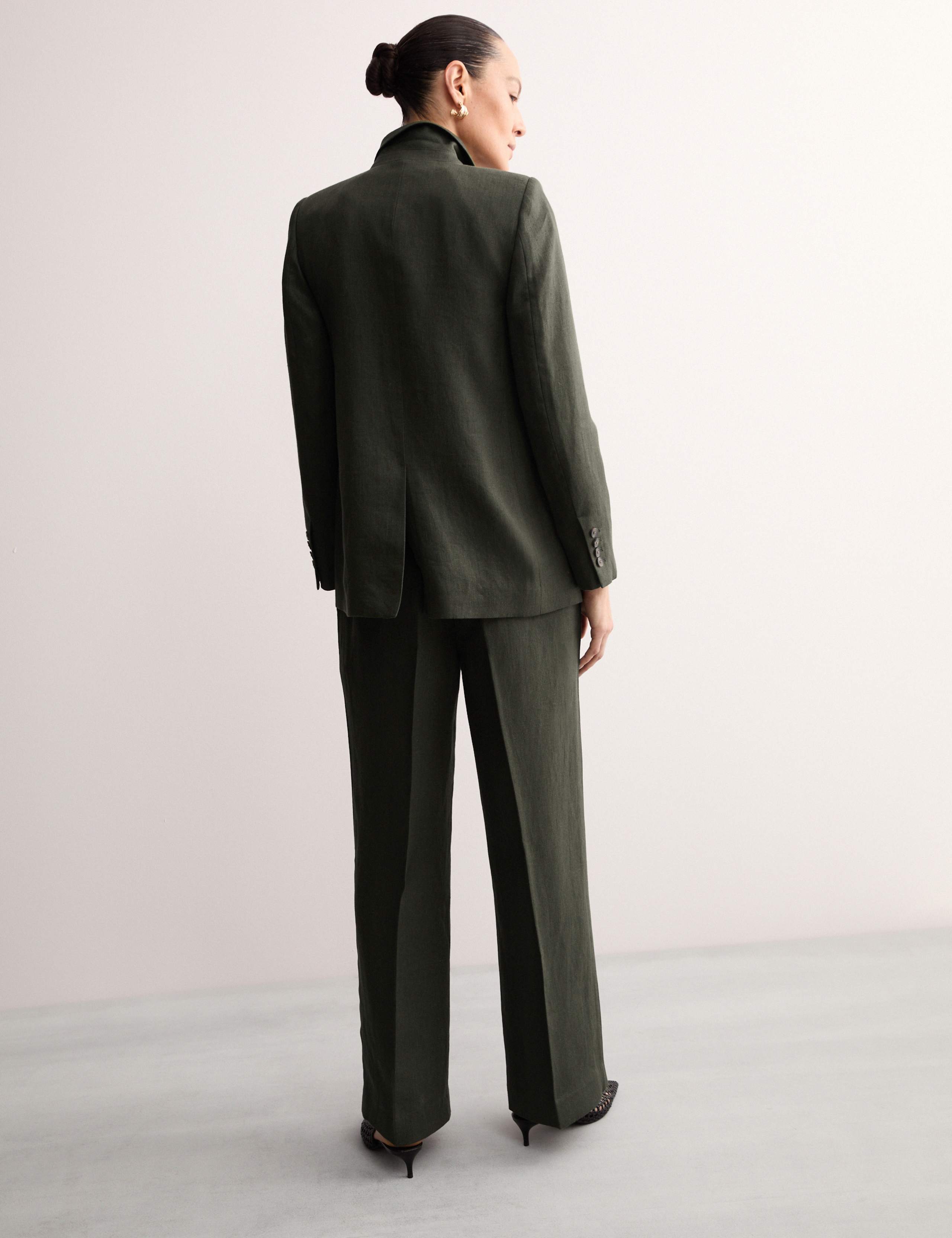 Pure Linen Single Breasted Blazer 3 of 6