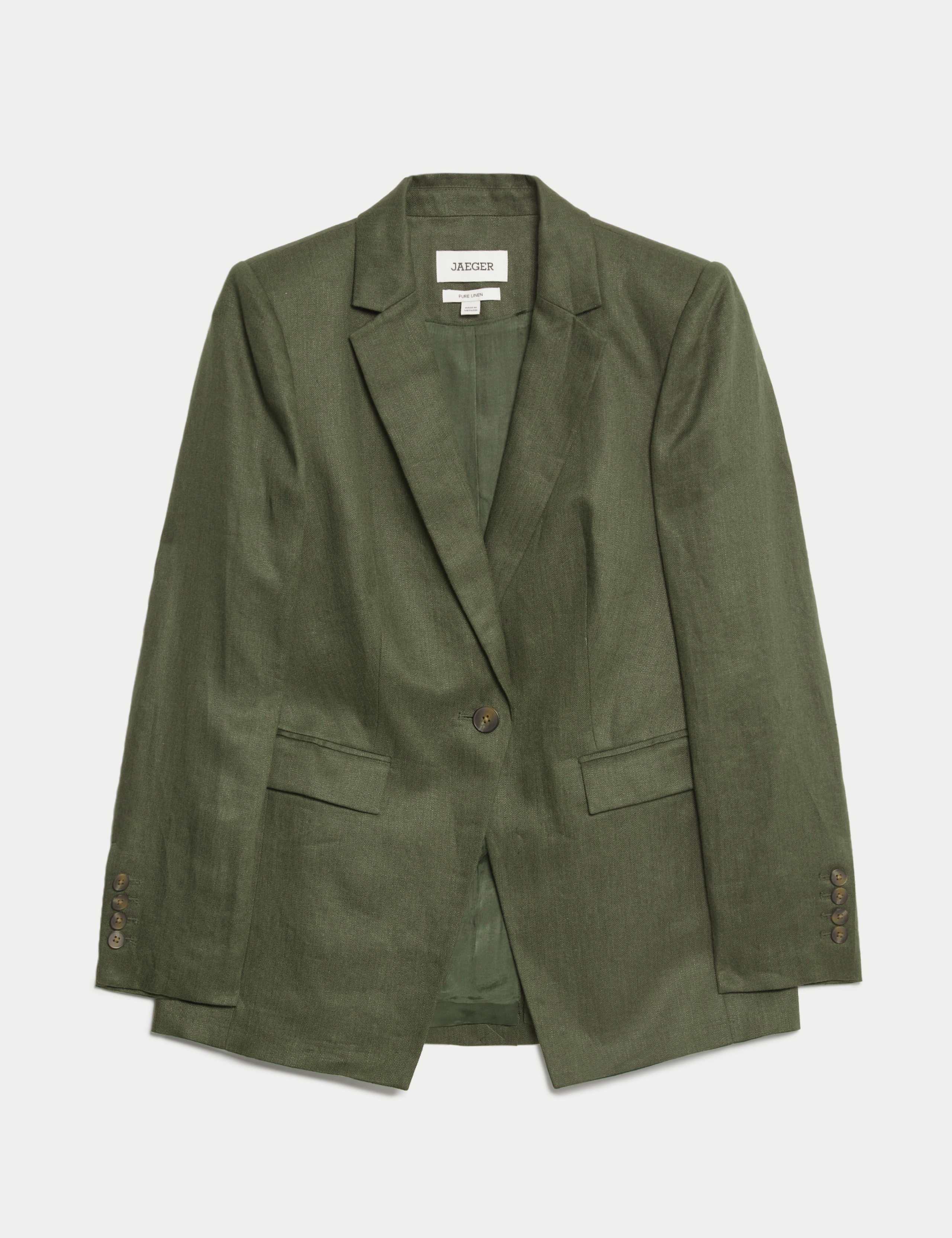 Pure Linen Single Breasted Blazer 2 of 6