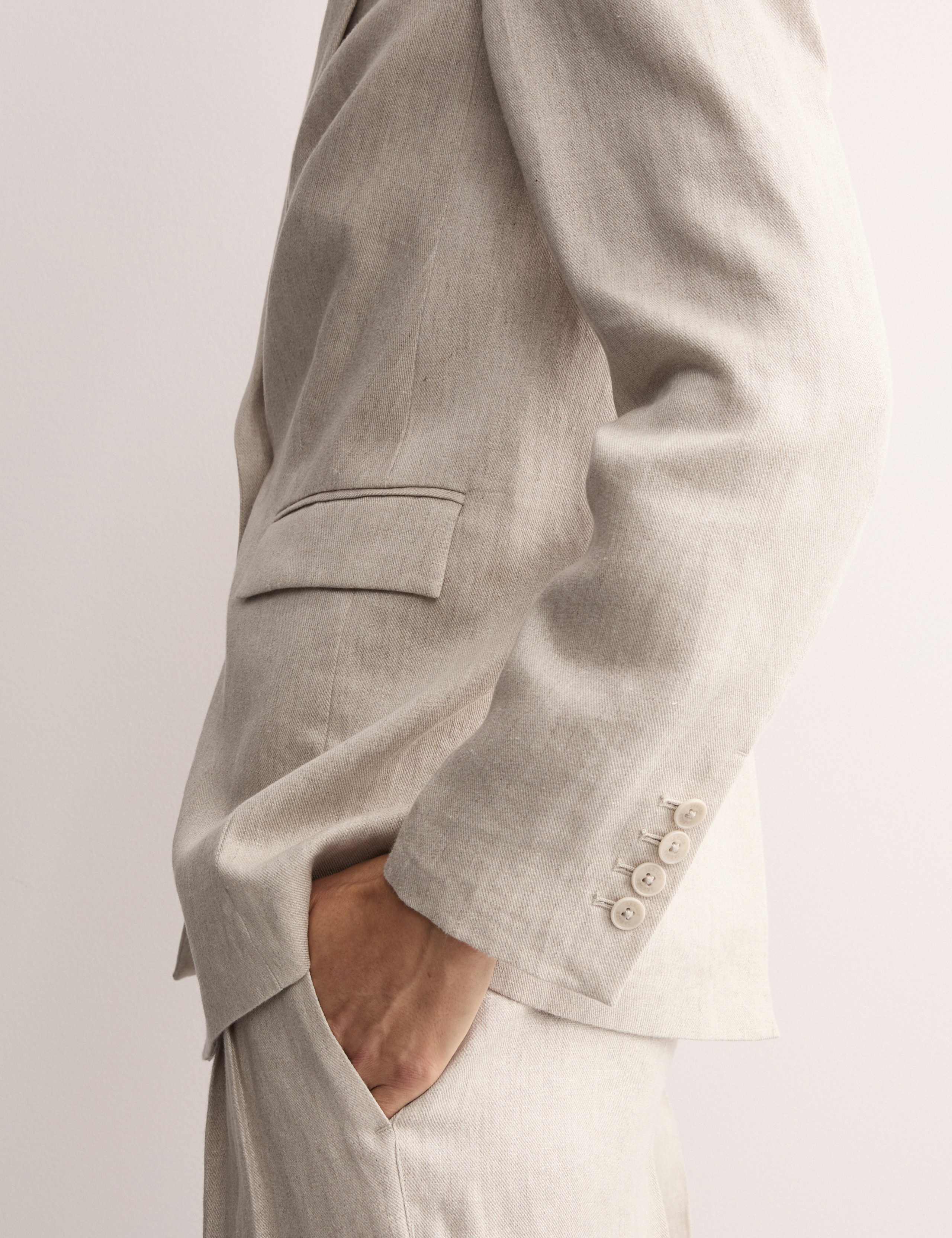 Pure Linen Single Breasted Blazer 4 of 7