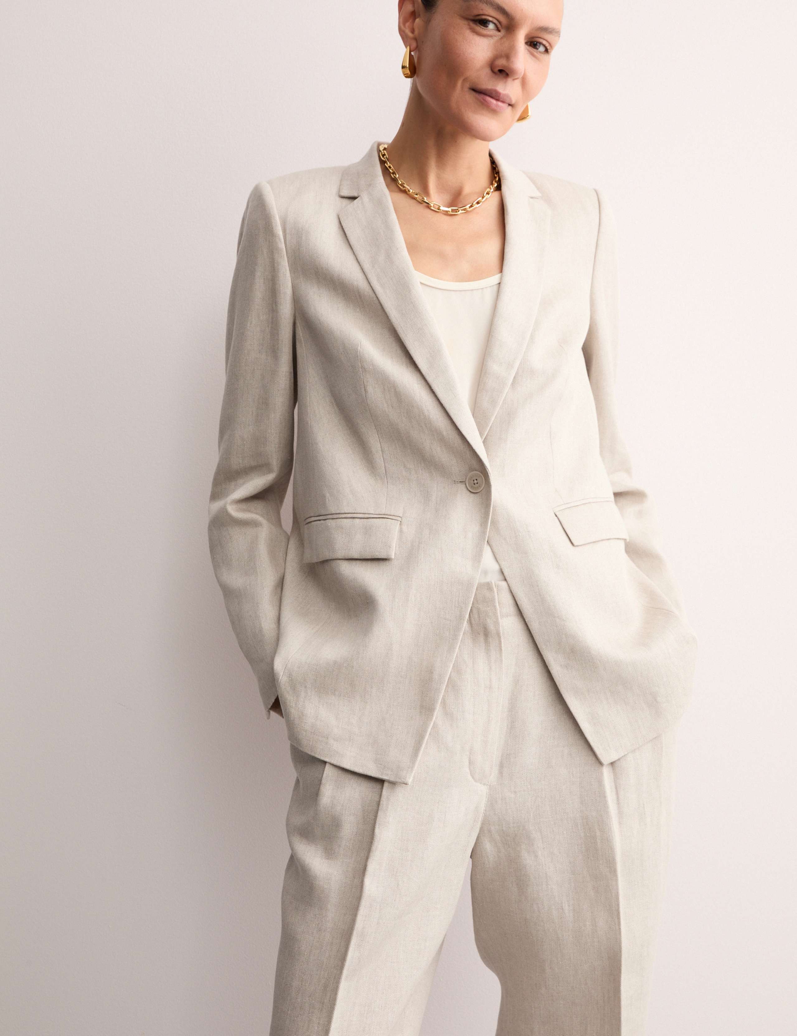 Pure Linen Single Breasted Blazer 5 of 7