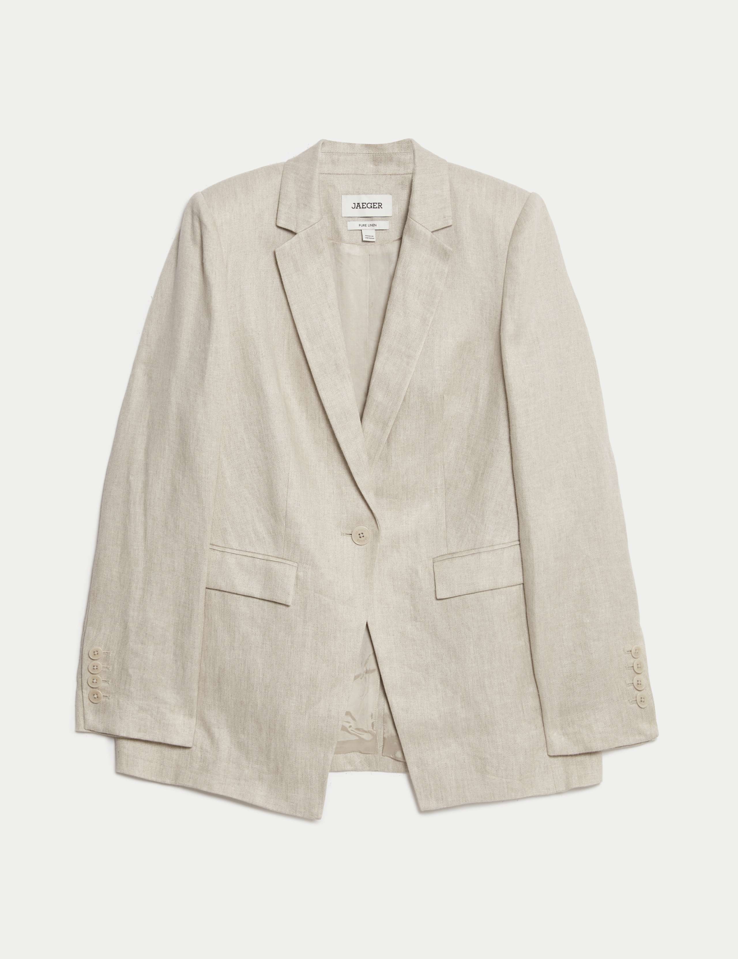Pure Linen Single Breasted Blazer 2 of 7
