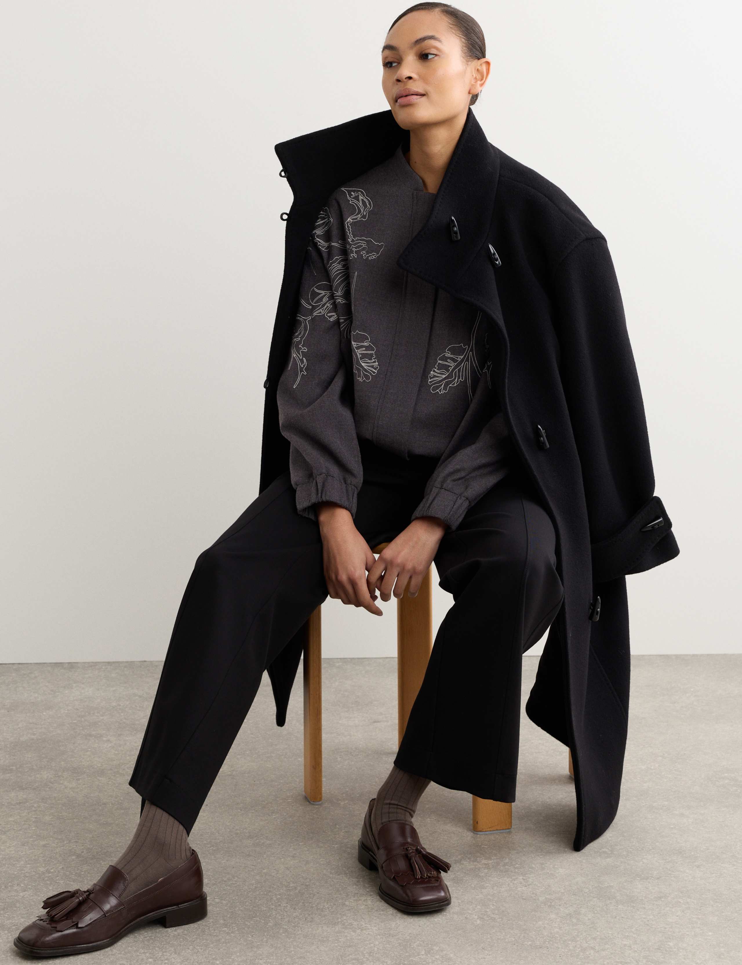 Wool Rich Flannel Embroidered Jacket 7 of 8