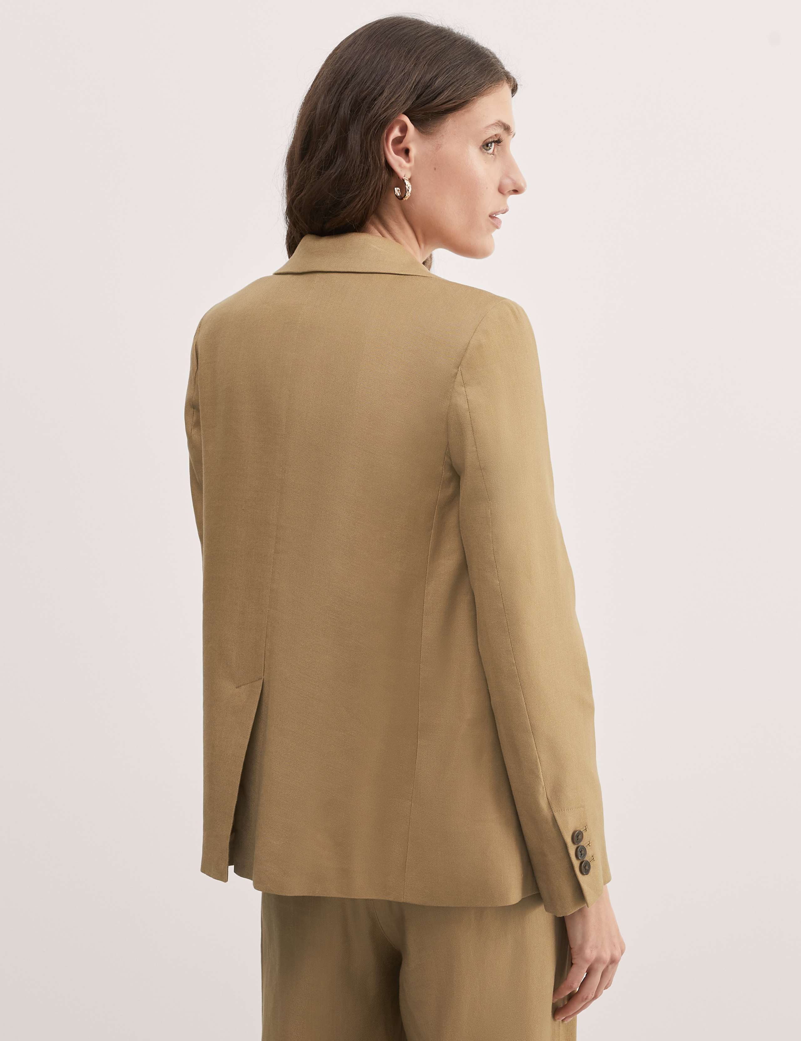Linen Blend Single Breasted Blazer 6 of 10