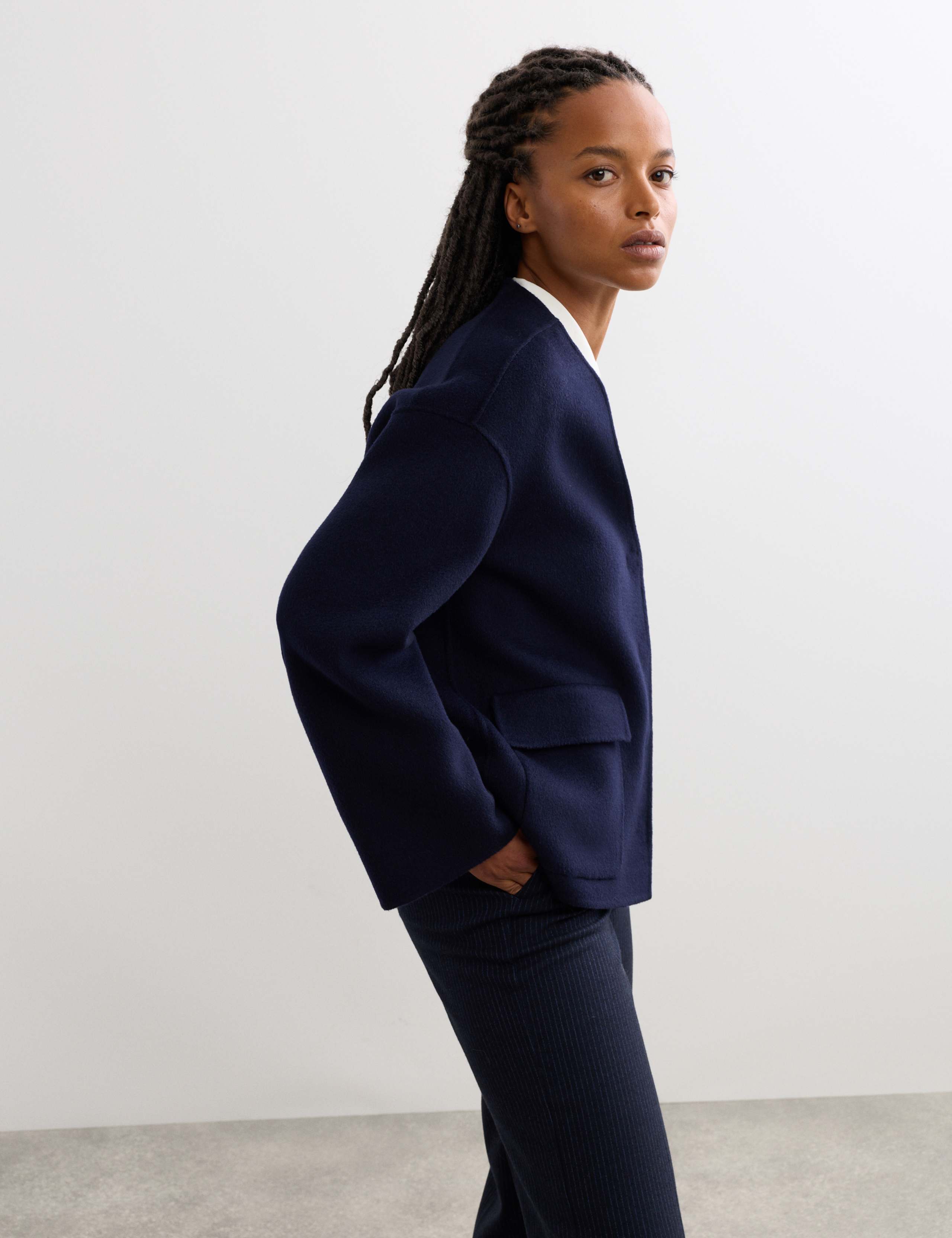 Pure Wool Double-Faced Short Jacket 6 of 7