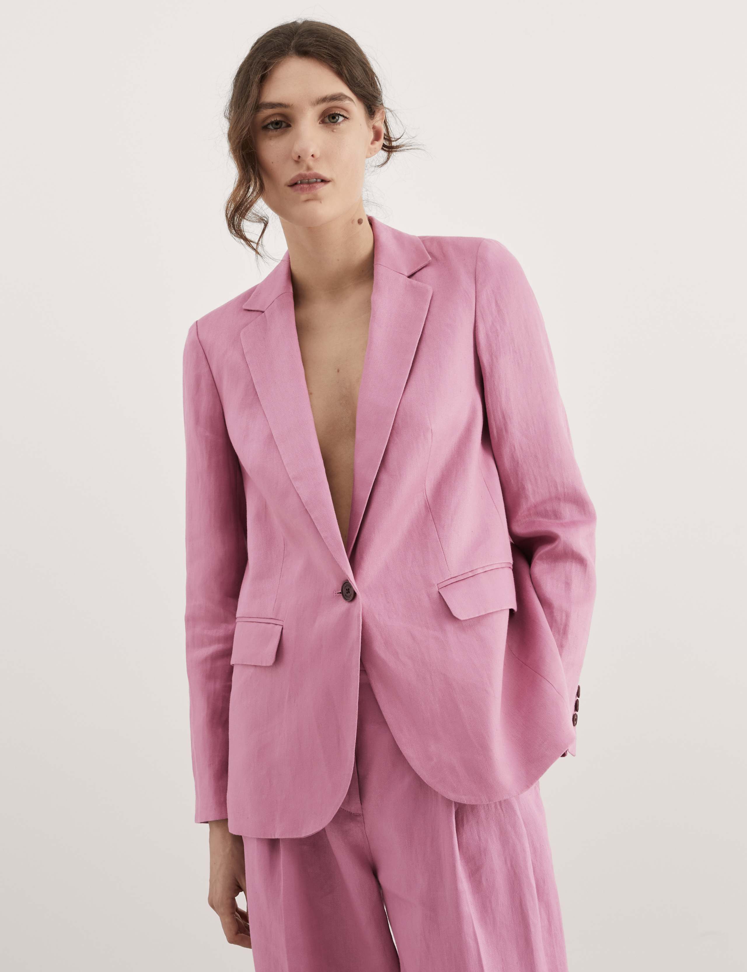 Pure Linen Single Breasted Blazer 4 of 8