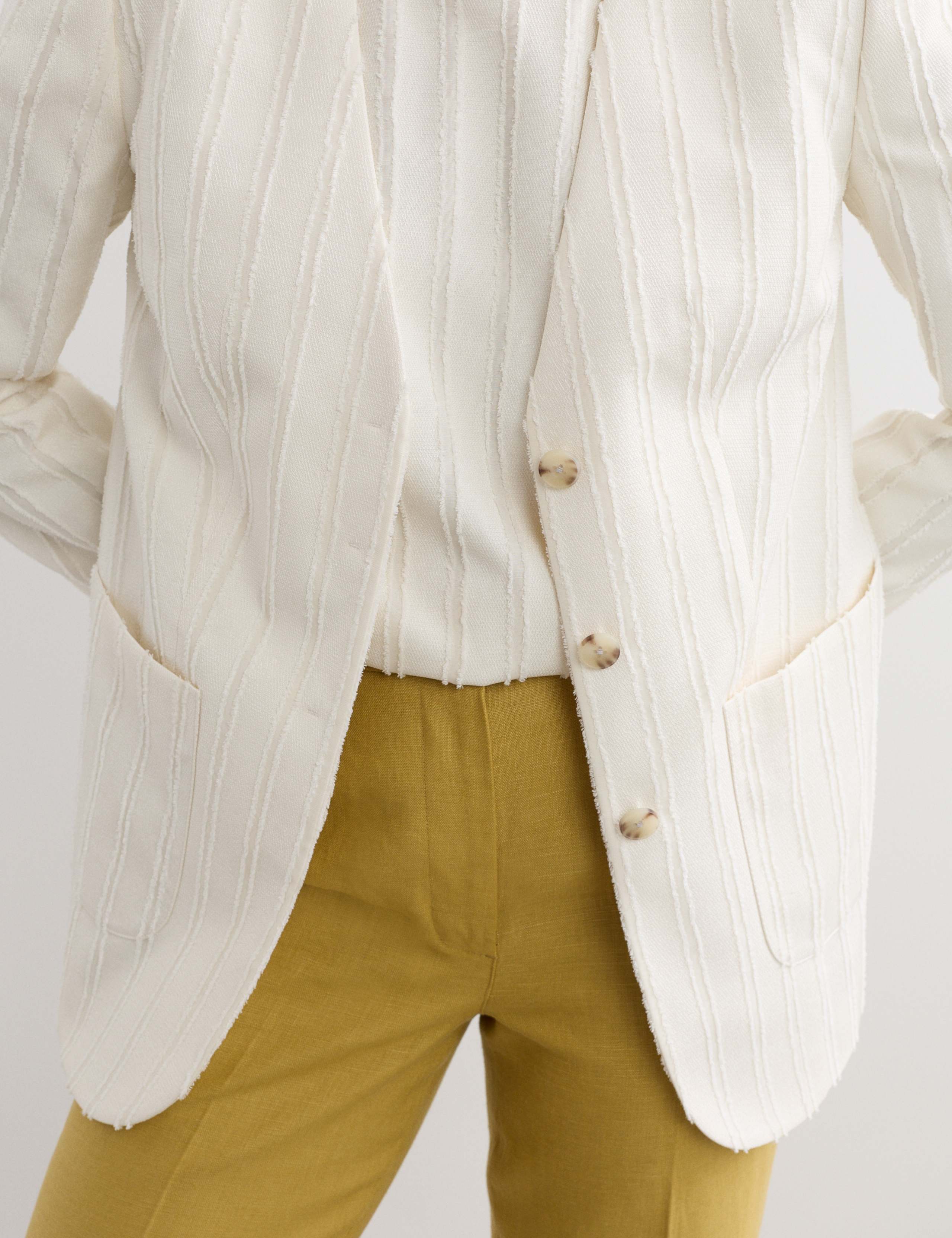 Jacquard Textured Relaxed Jacket 4 of 7