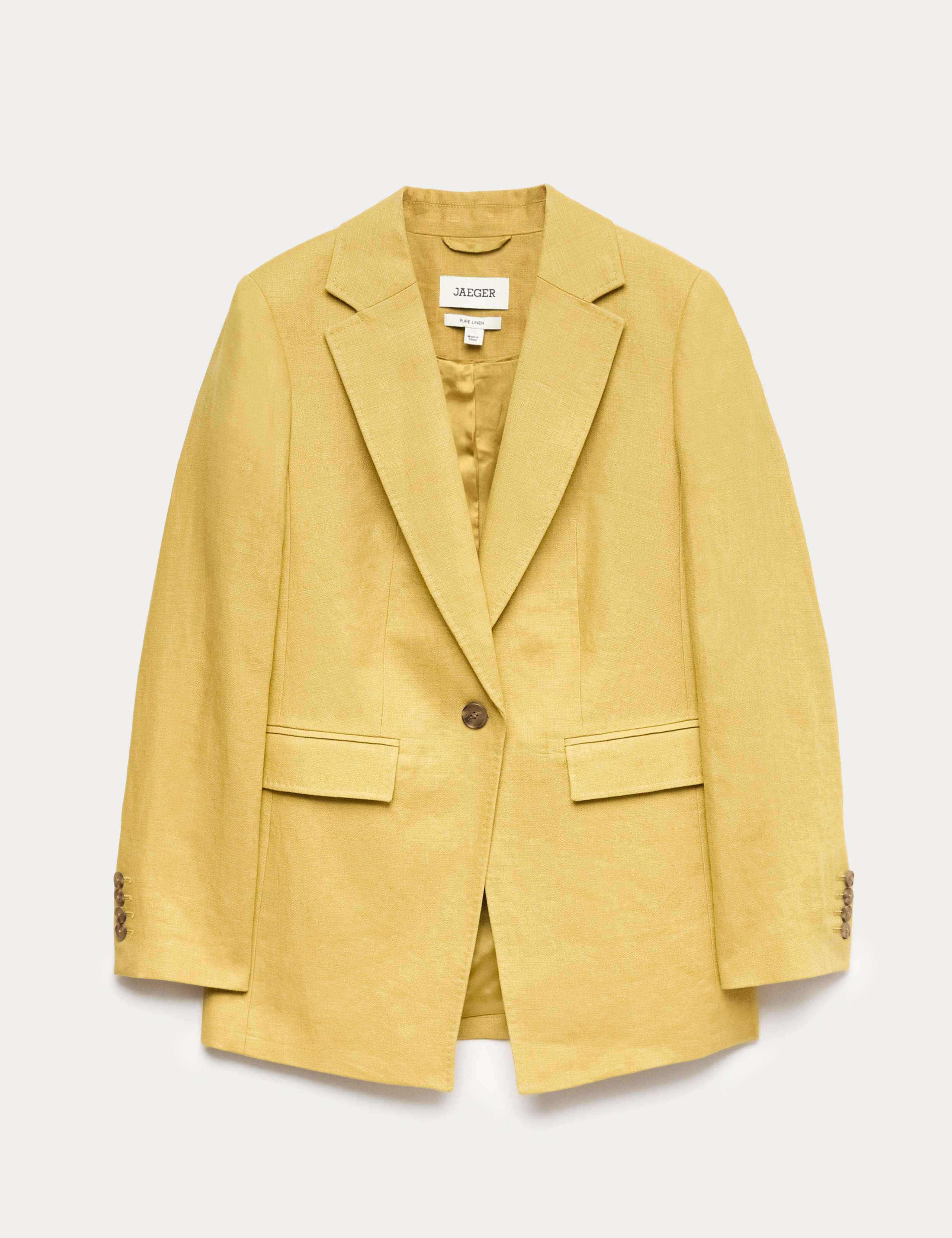 Pure Linen Longline Single Breasted Blazer 2 of 7