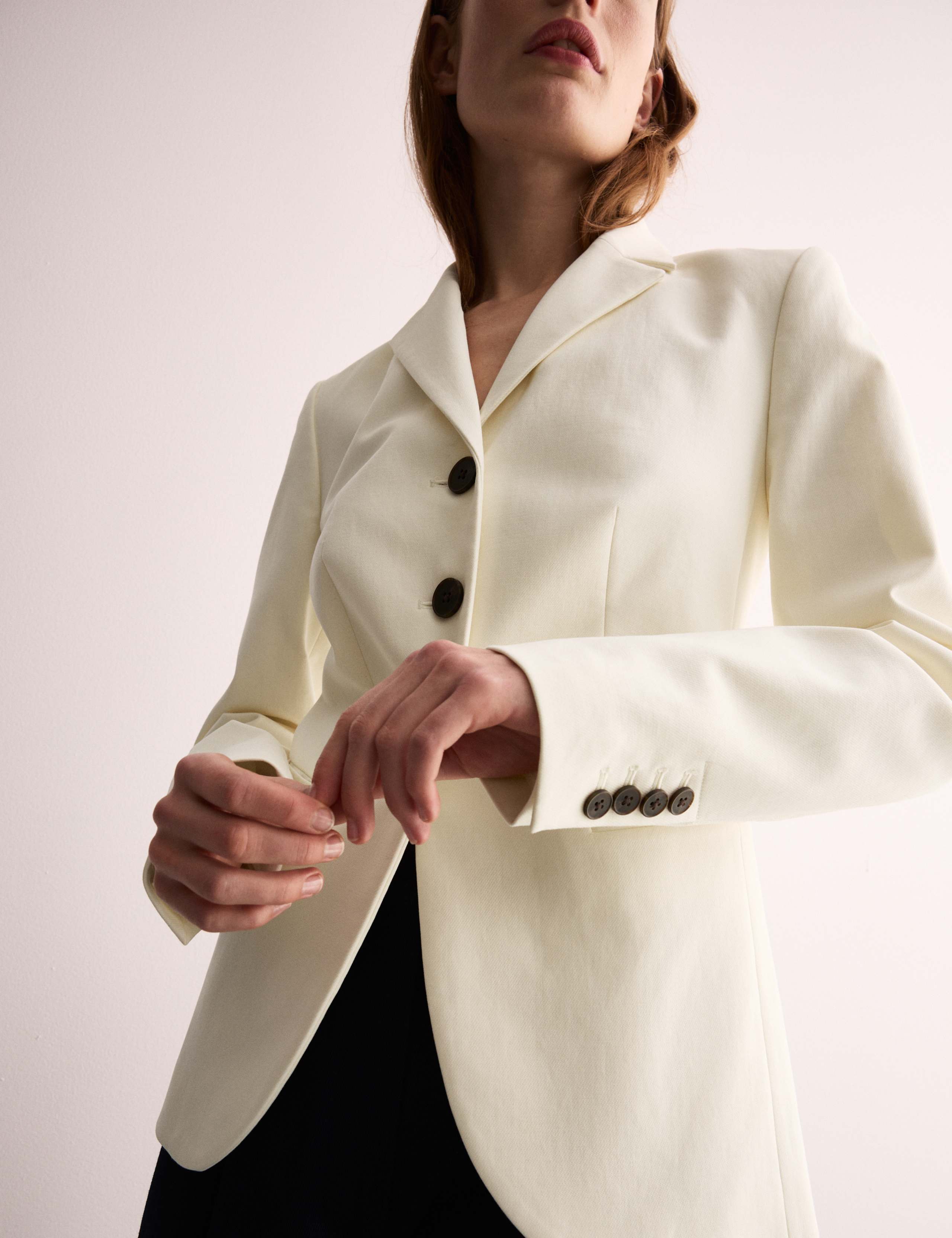 Cotton Rich Slim Single Breasted Blazer 3 of 9