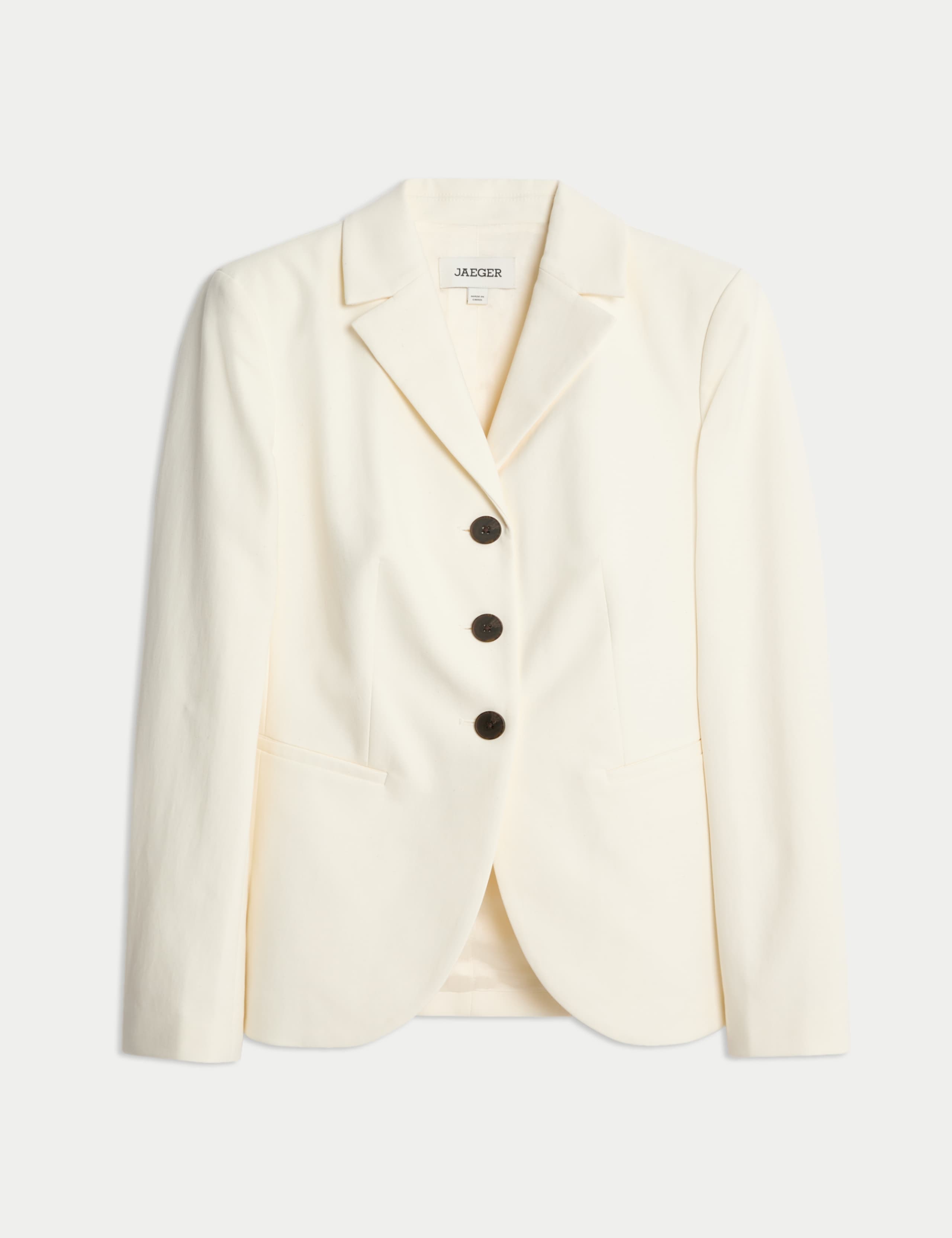 Cotton Rich Slim Single Breasted Blazer 2 of 9
