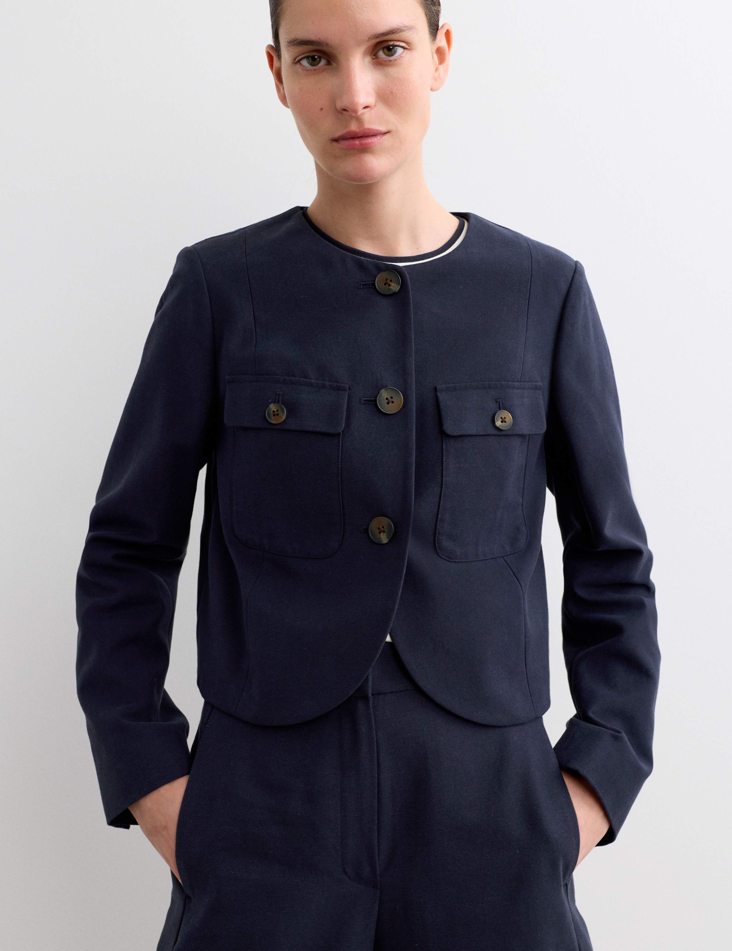 Cropped Shacket 1 of 8