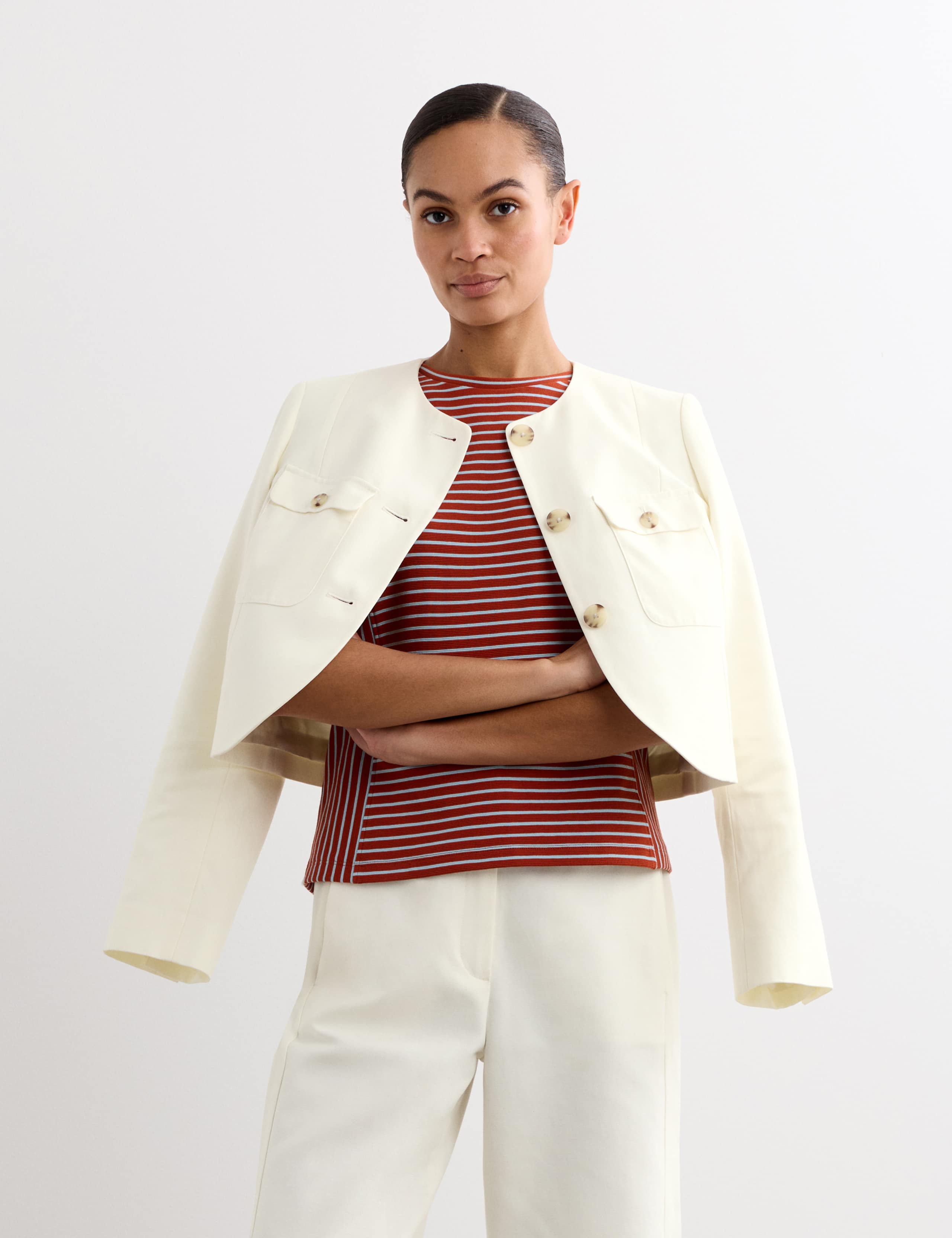 Cotton Rich Boxy Short Jacket 4 of 8