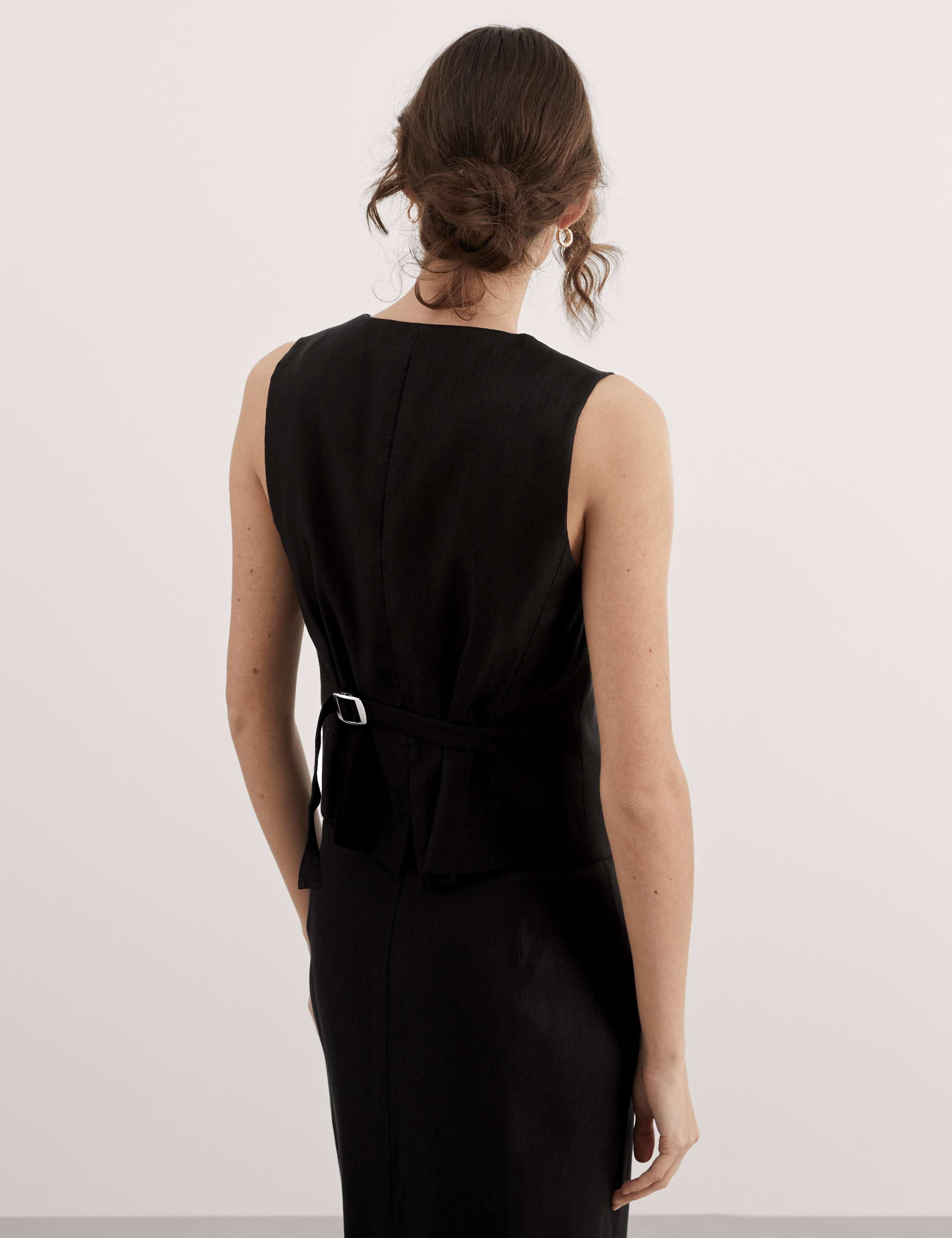 Linen Blend Waistcoat 5 of 7