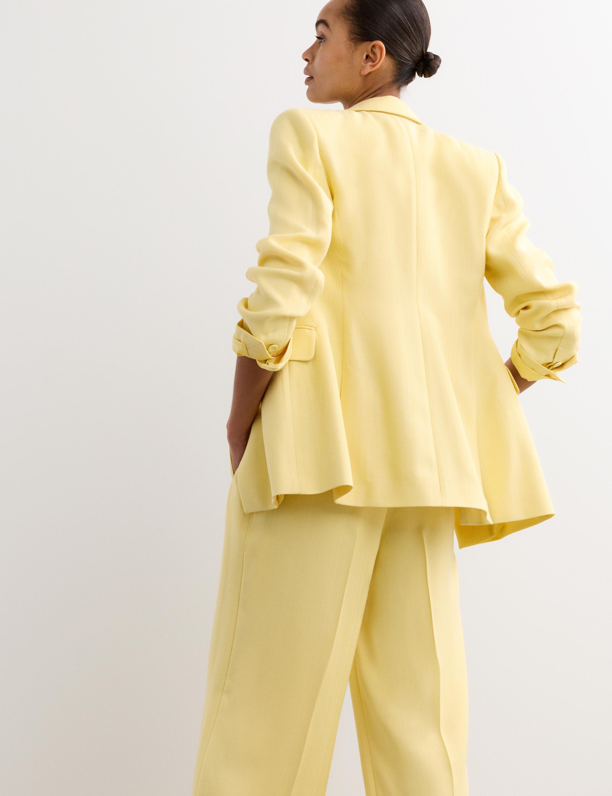 Textured Single Breasted Longline Blazer 7 of 8