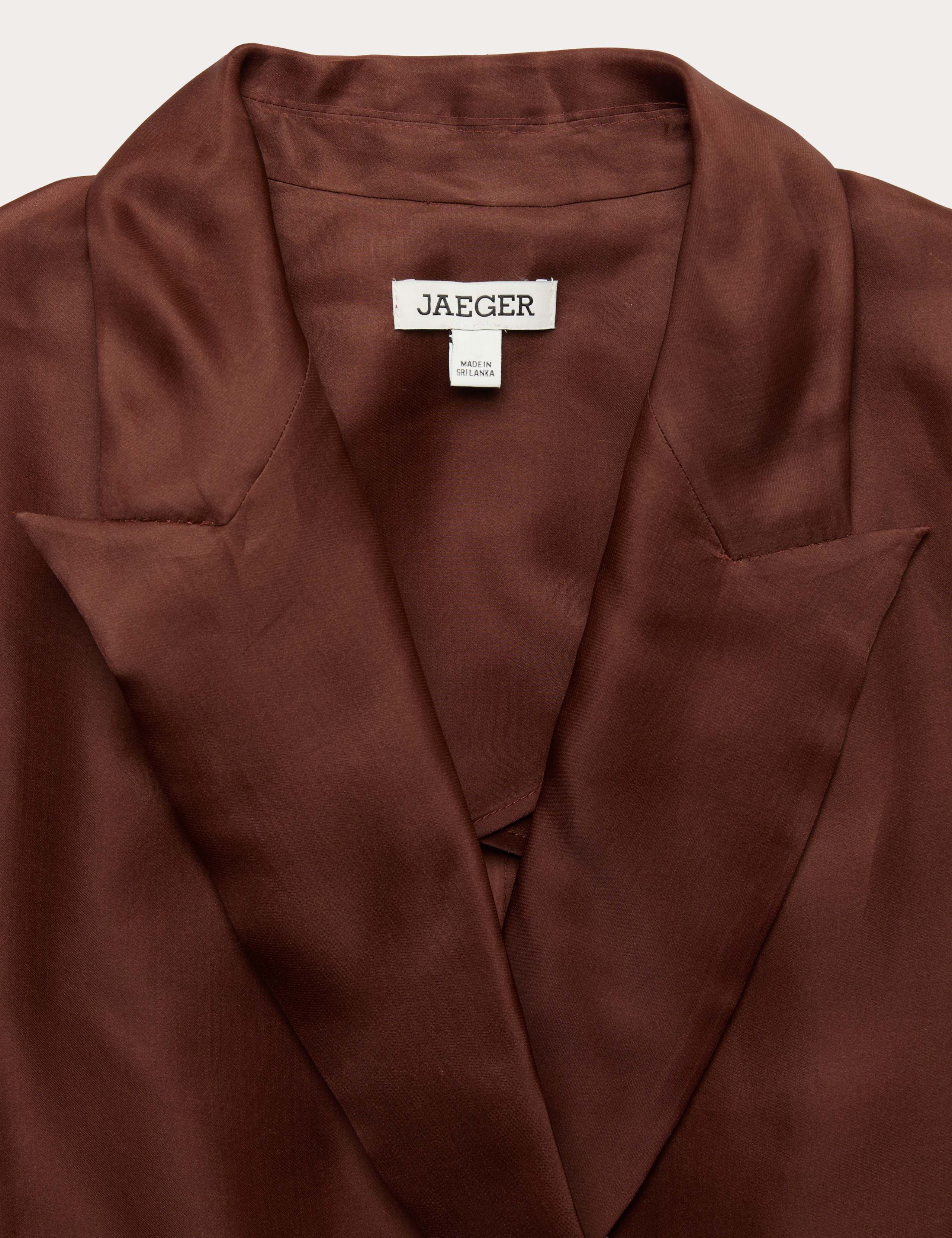 Pure Silk Organza Double Breasted Longline Blazer 8 of 8