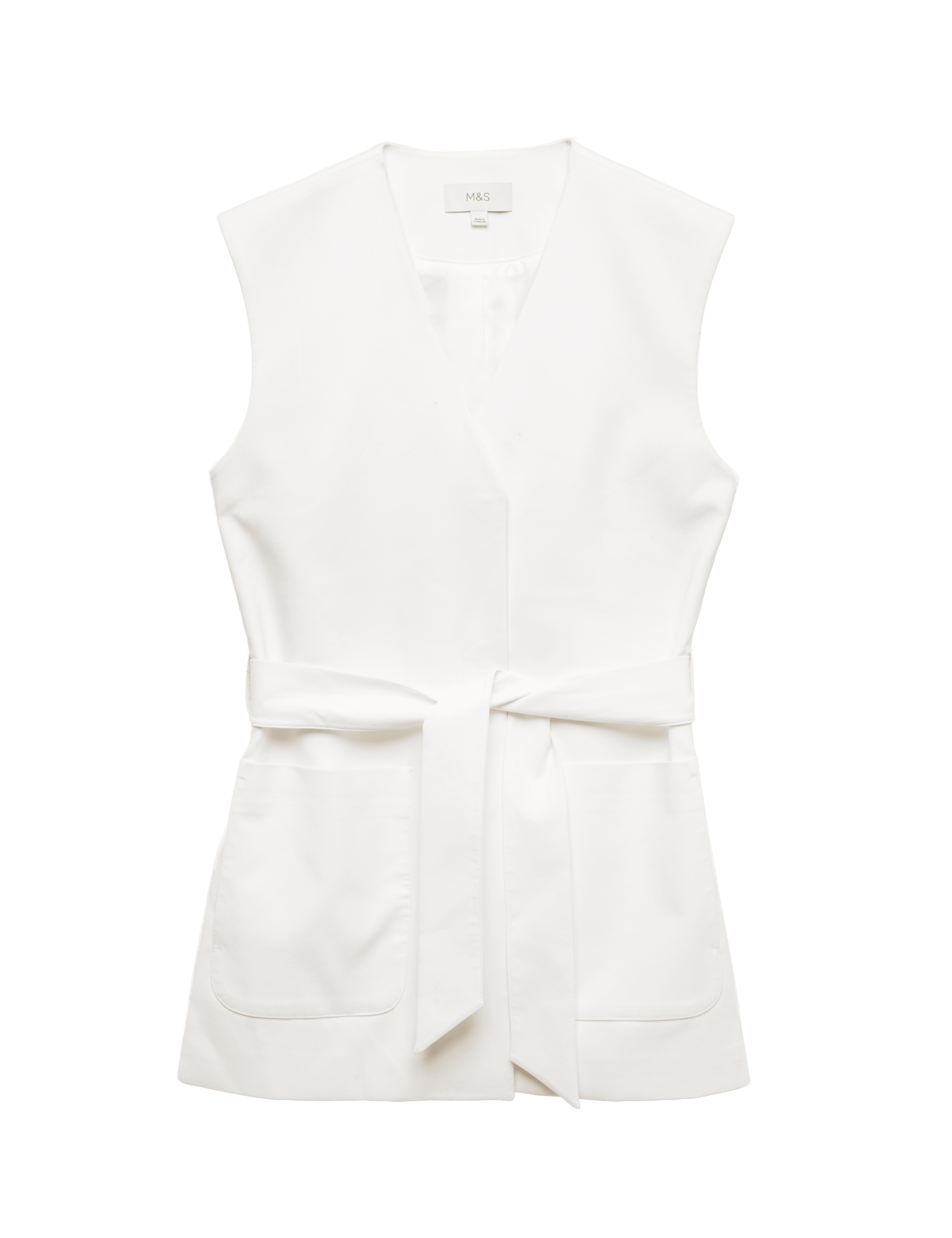 Cotton Rich Sleeveless Jacket with Modal 8 of 8