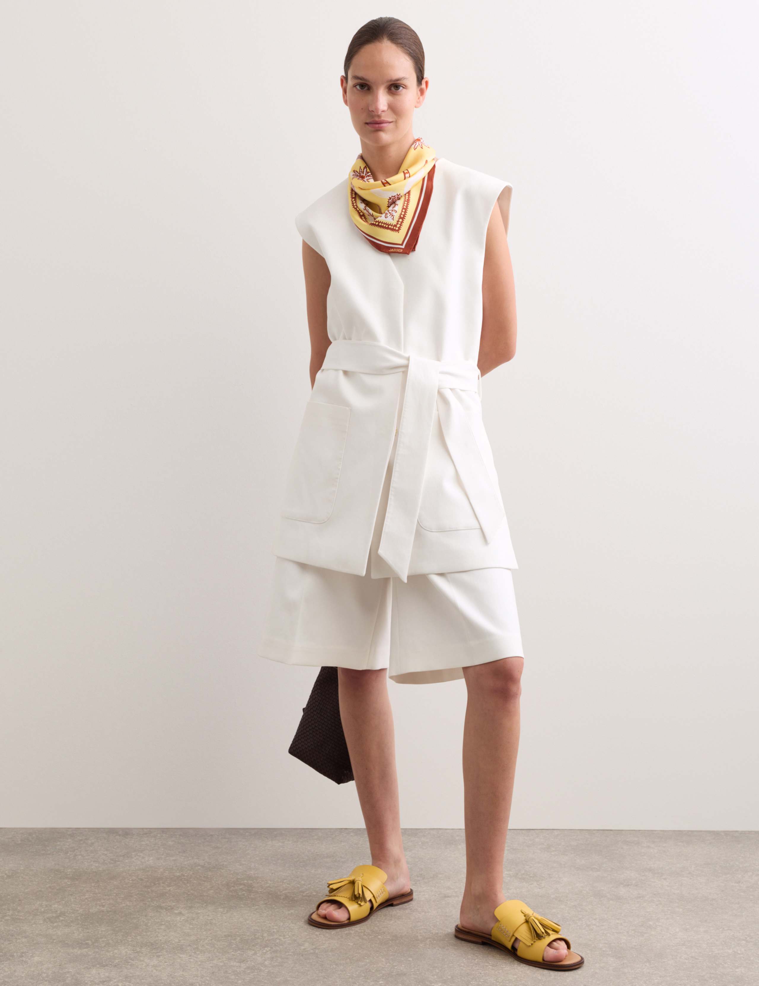 Cotton Rich Sleeveless Jacket with Modal 7 of 8