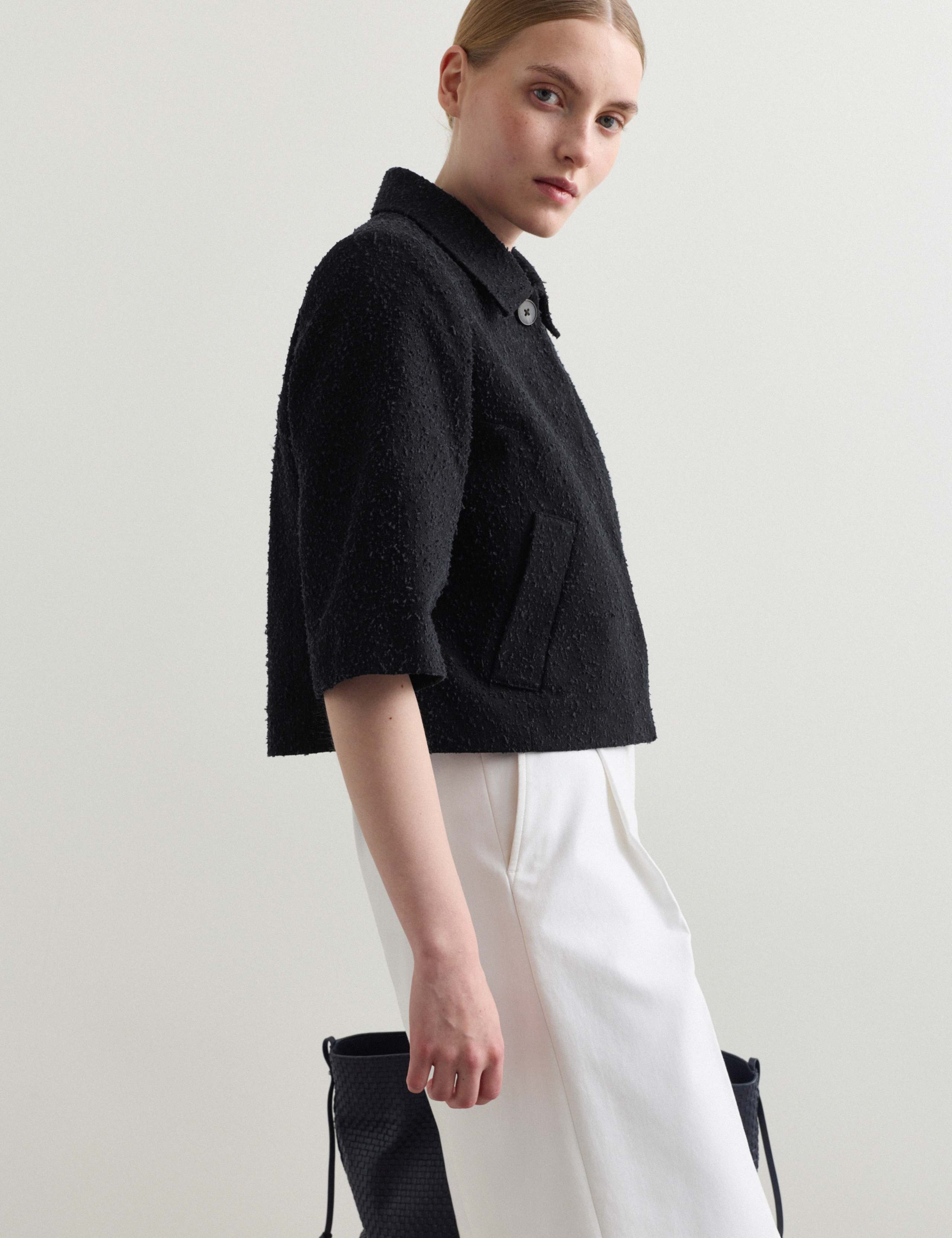 Pure Cotton Textured Trucker Jacket 5 of 7