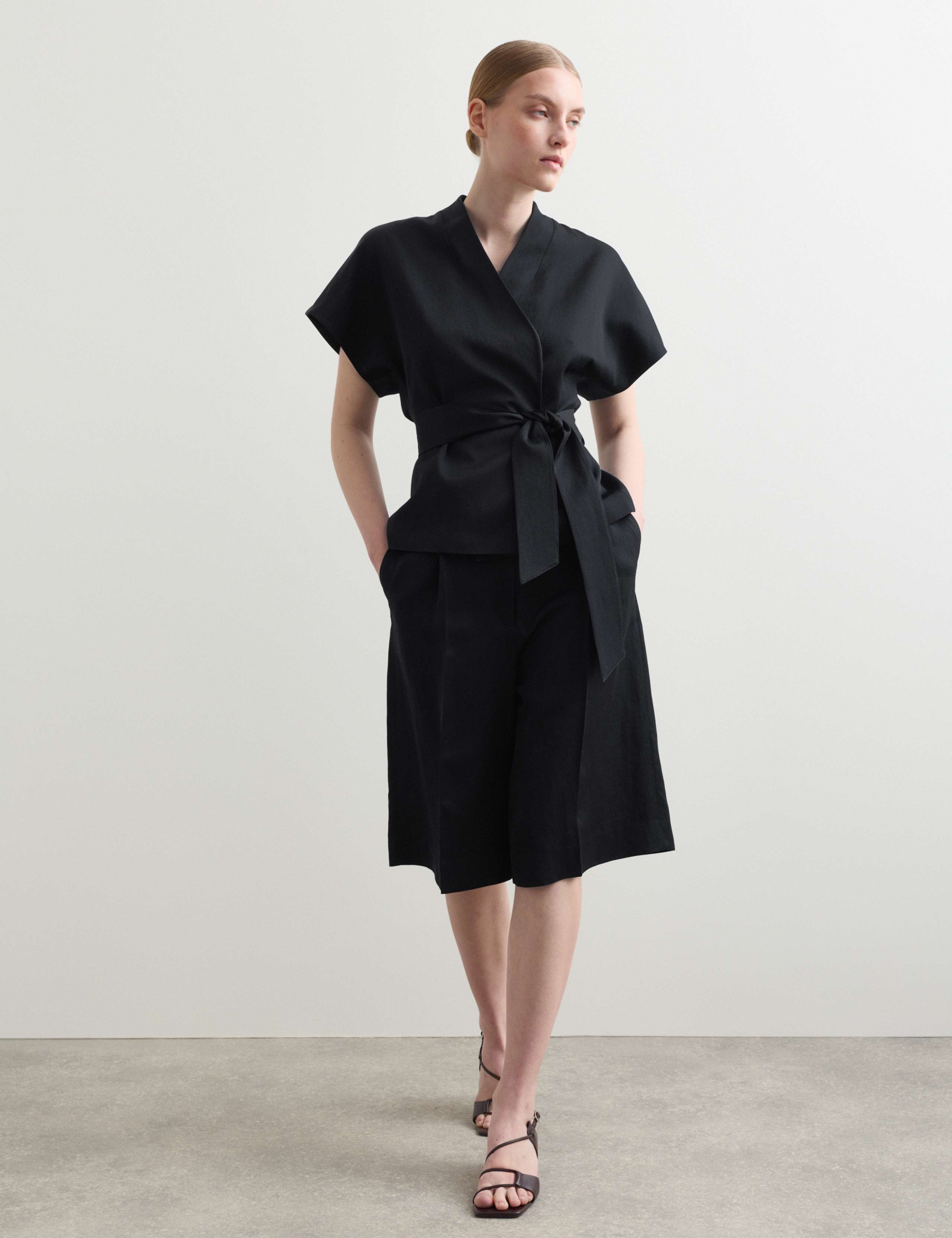 Wrap Jacket with Linen 3 of 7