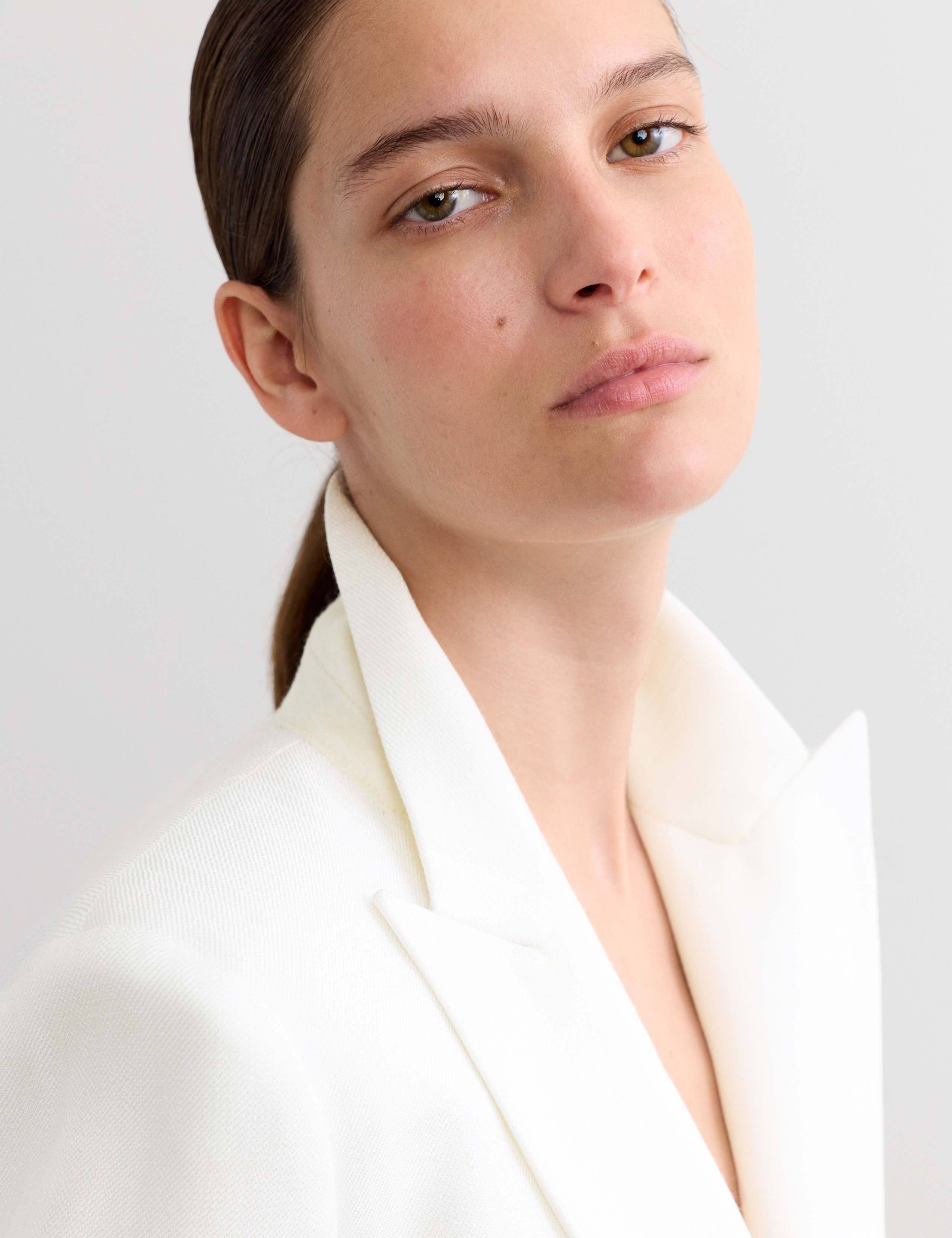 Tailored Basketweave Single Breasted Longline Jacket 3 of 8