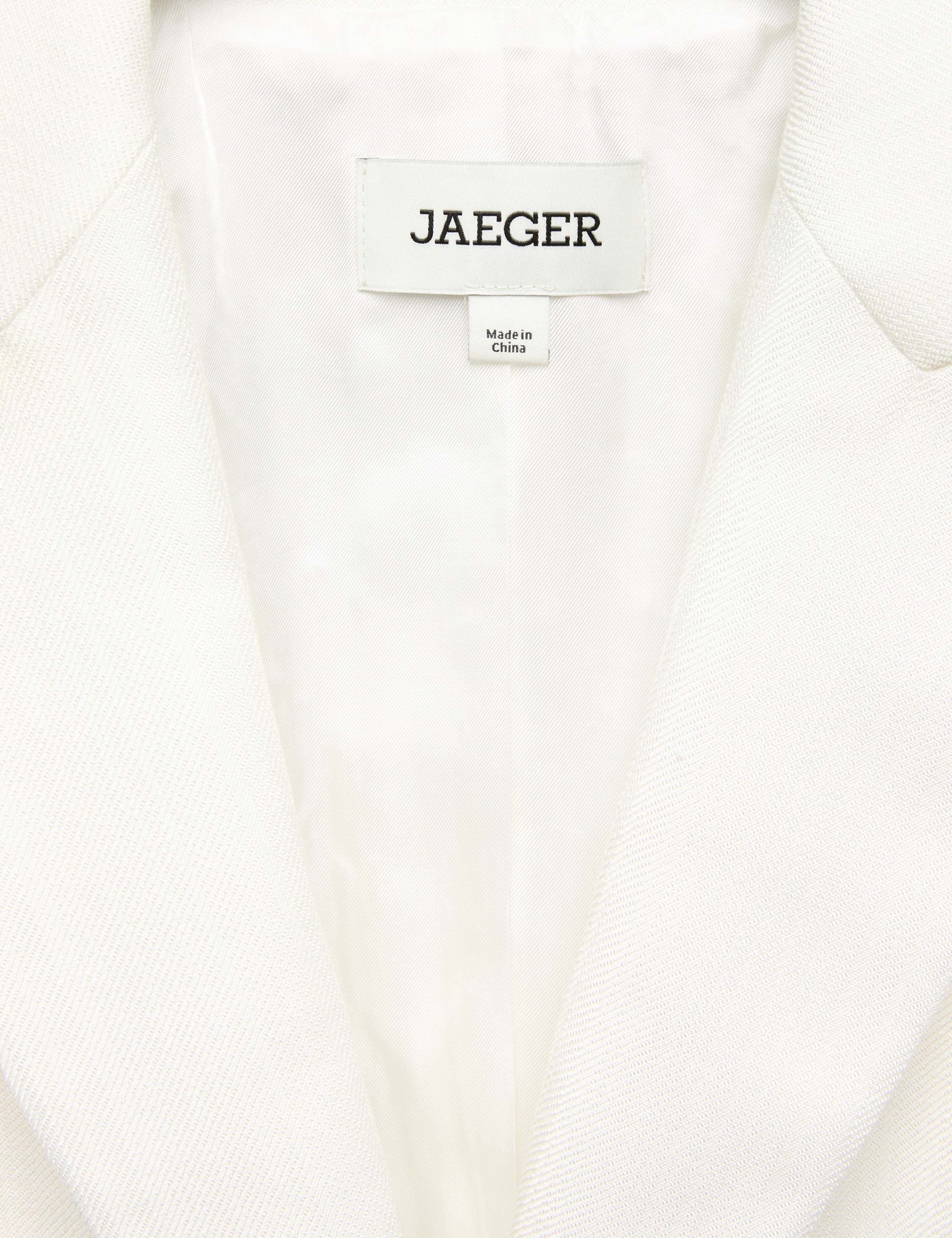 Tailored Basketweave Single Breasted Longline Jacket 8 of 8