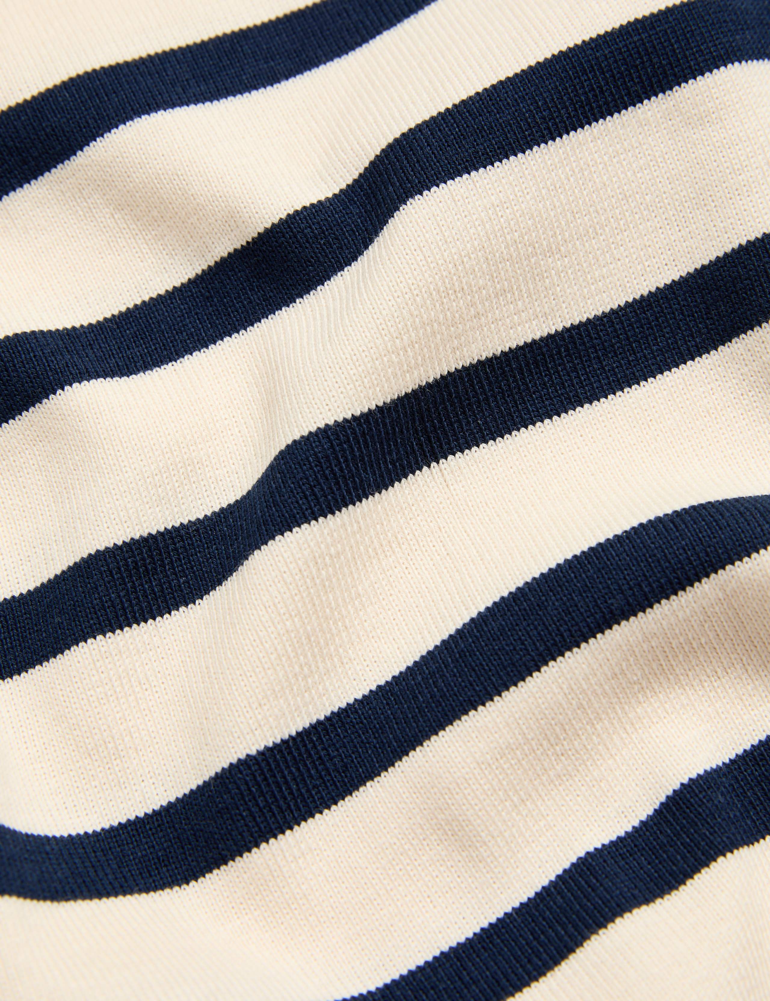 Pure Cotton Striped Slash Neck Top 7 of 7