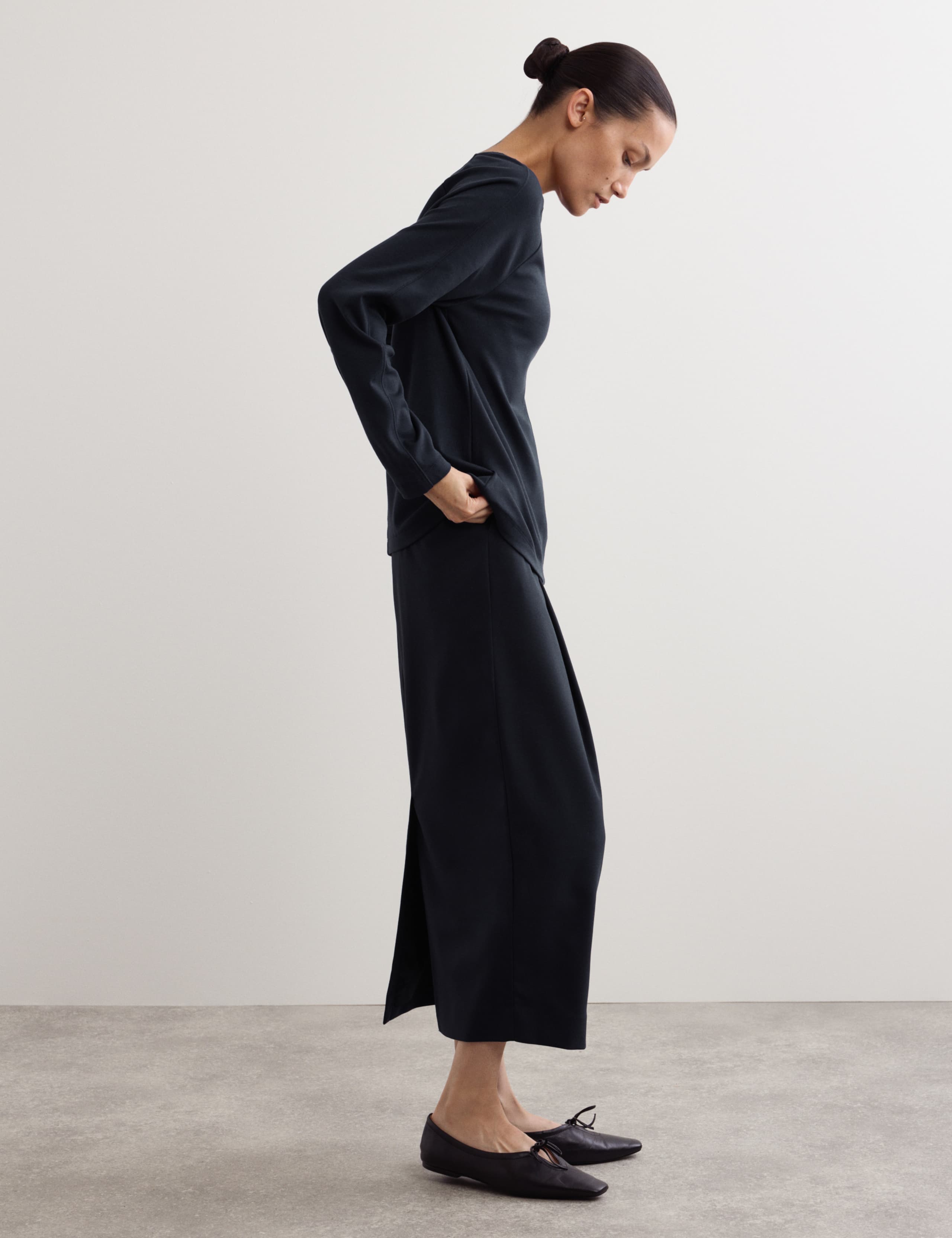 Seam Detail Ribbed Long Sleeve Top 5 of 7
