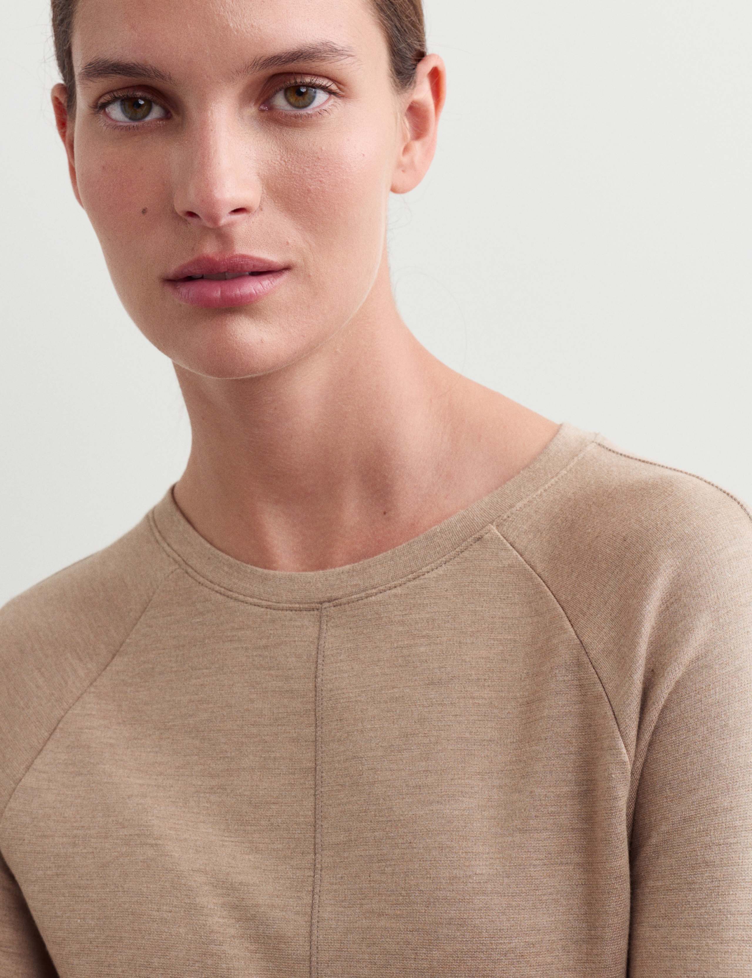 Ribbed Seam Detail Long Sleeve Top 3 of 6