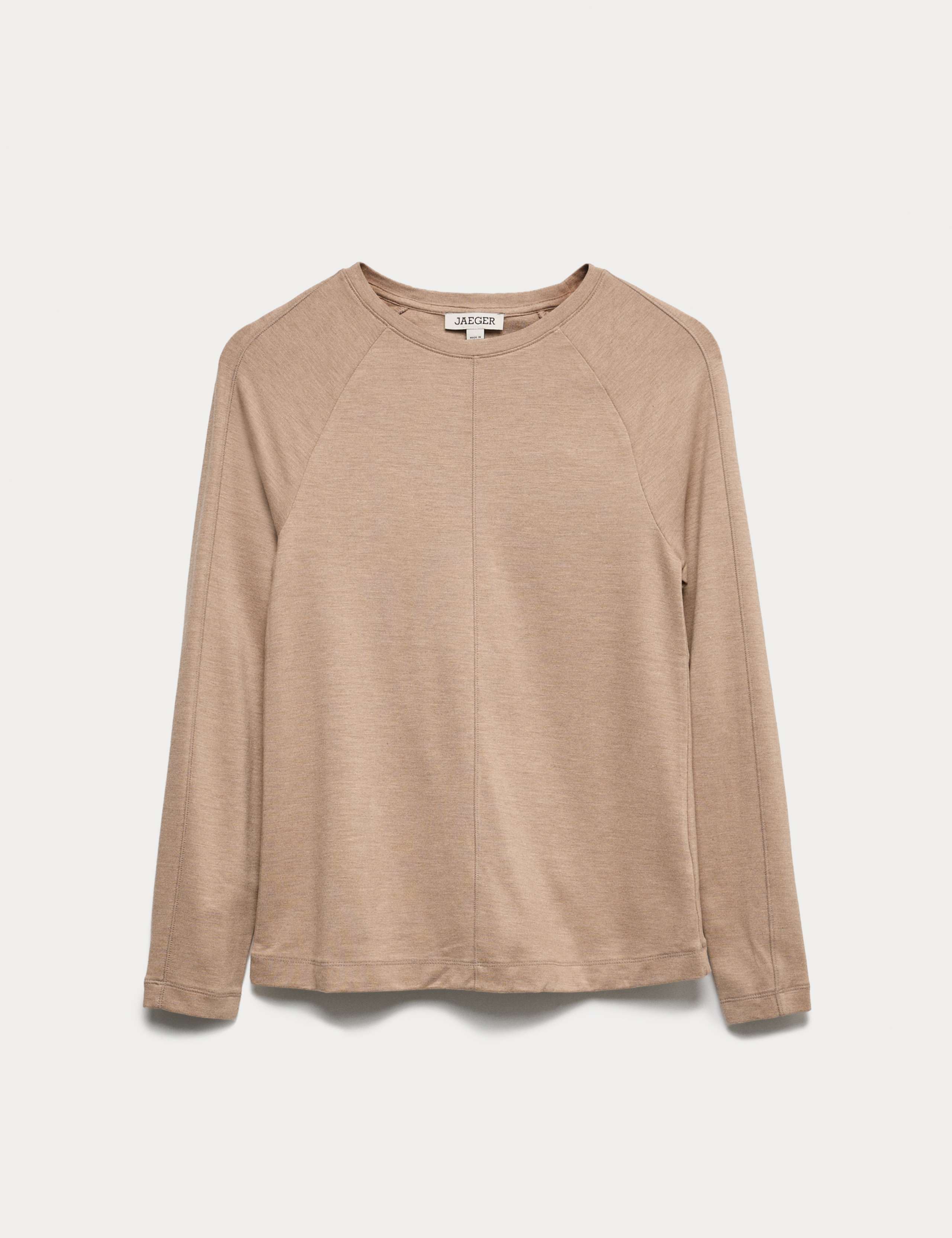 Ribbed Seam Detail Long Sleeve Top 2 of 6