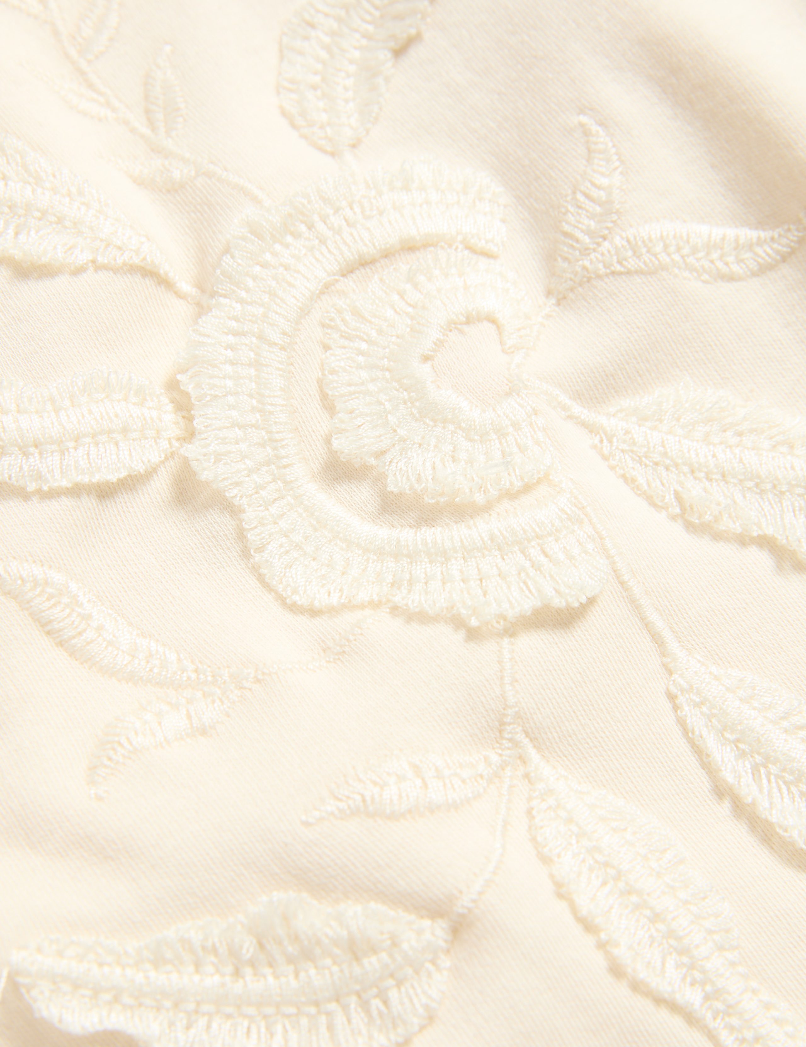 Pure Cotton Floral Embroidered Sweatshirt 7 of 7