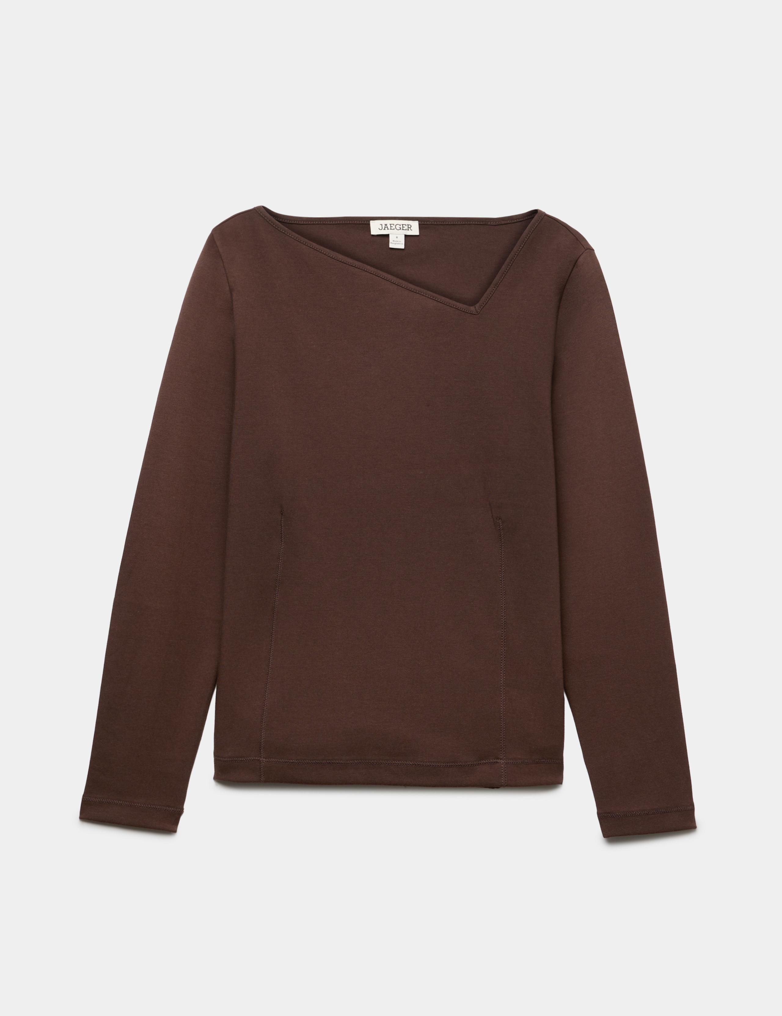 Cotton Modal Asymmetric Neck Top 2 of 6