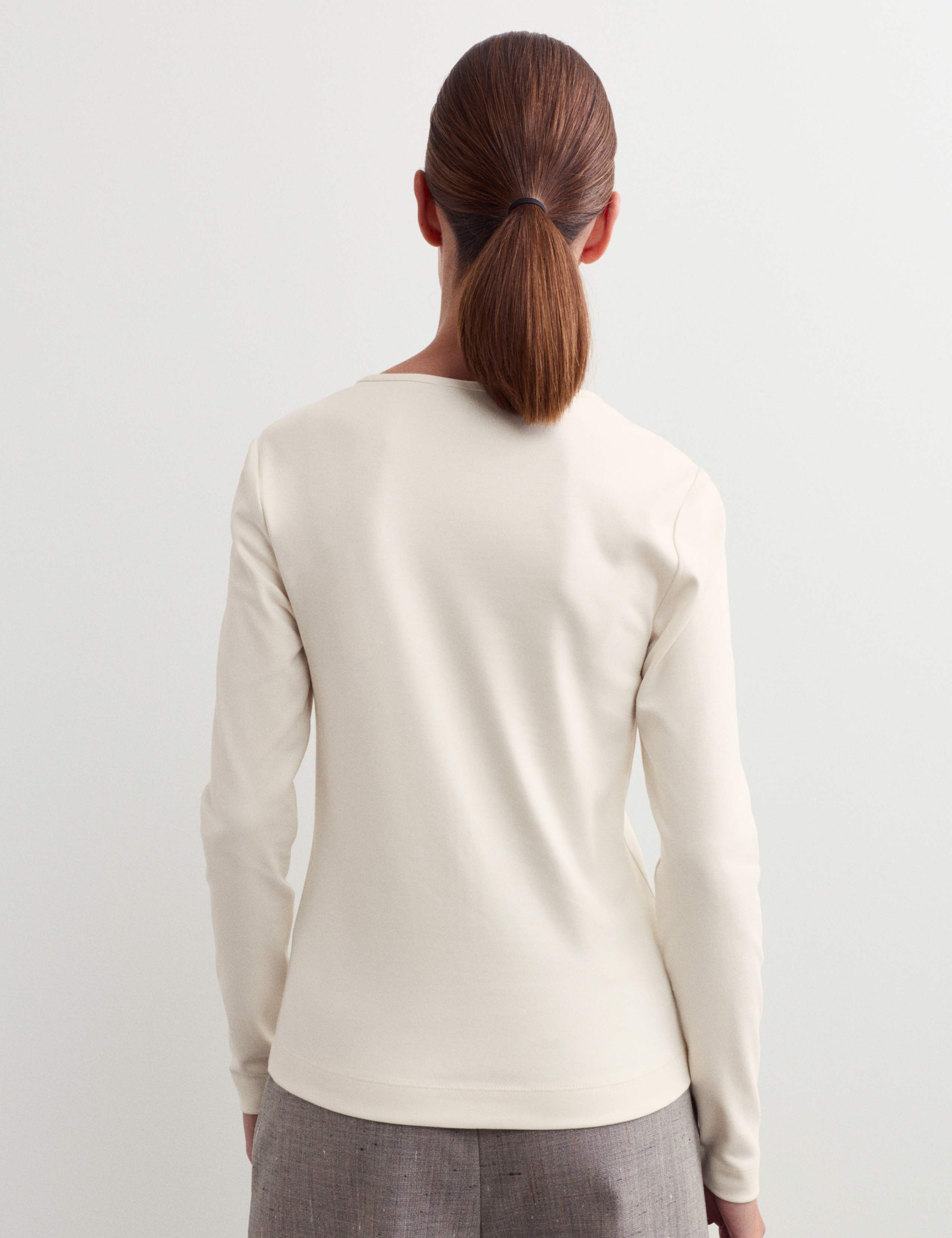 Cotton Modal Blend V-Neck Top 6 of 6