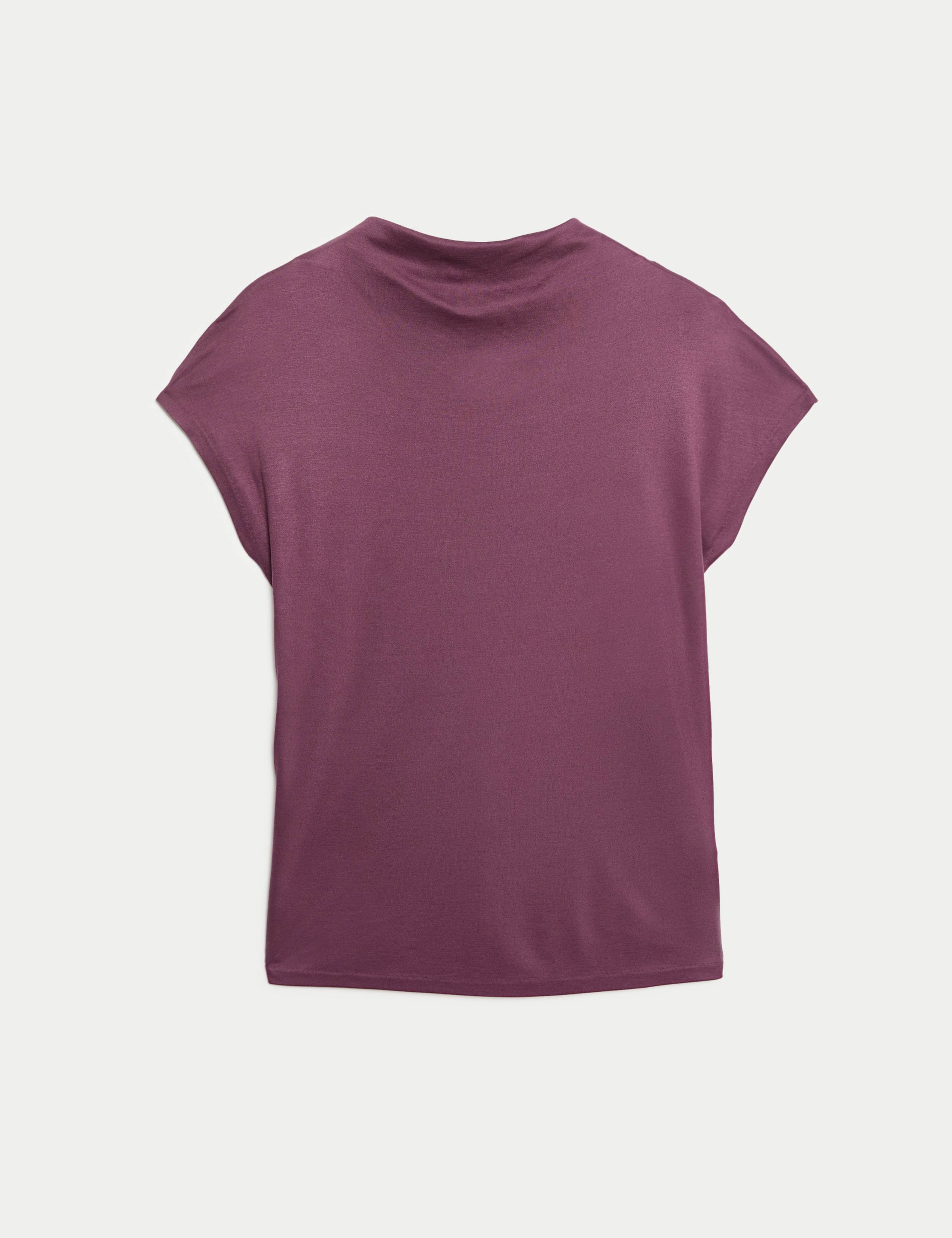 Jersey Funnel Neck Top 2 of 5