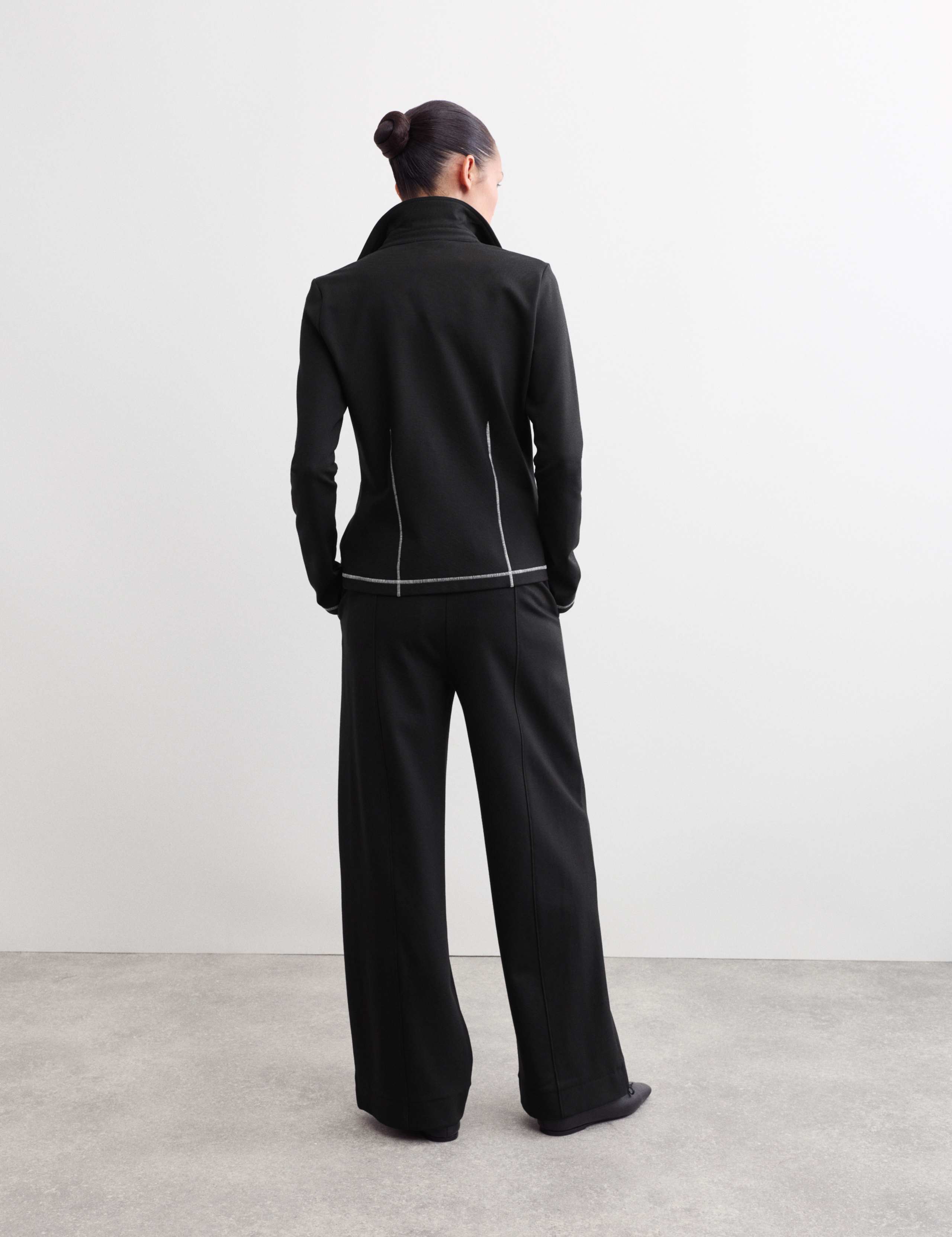Jersey Collared Stitch Detail Shirt 7 of 7