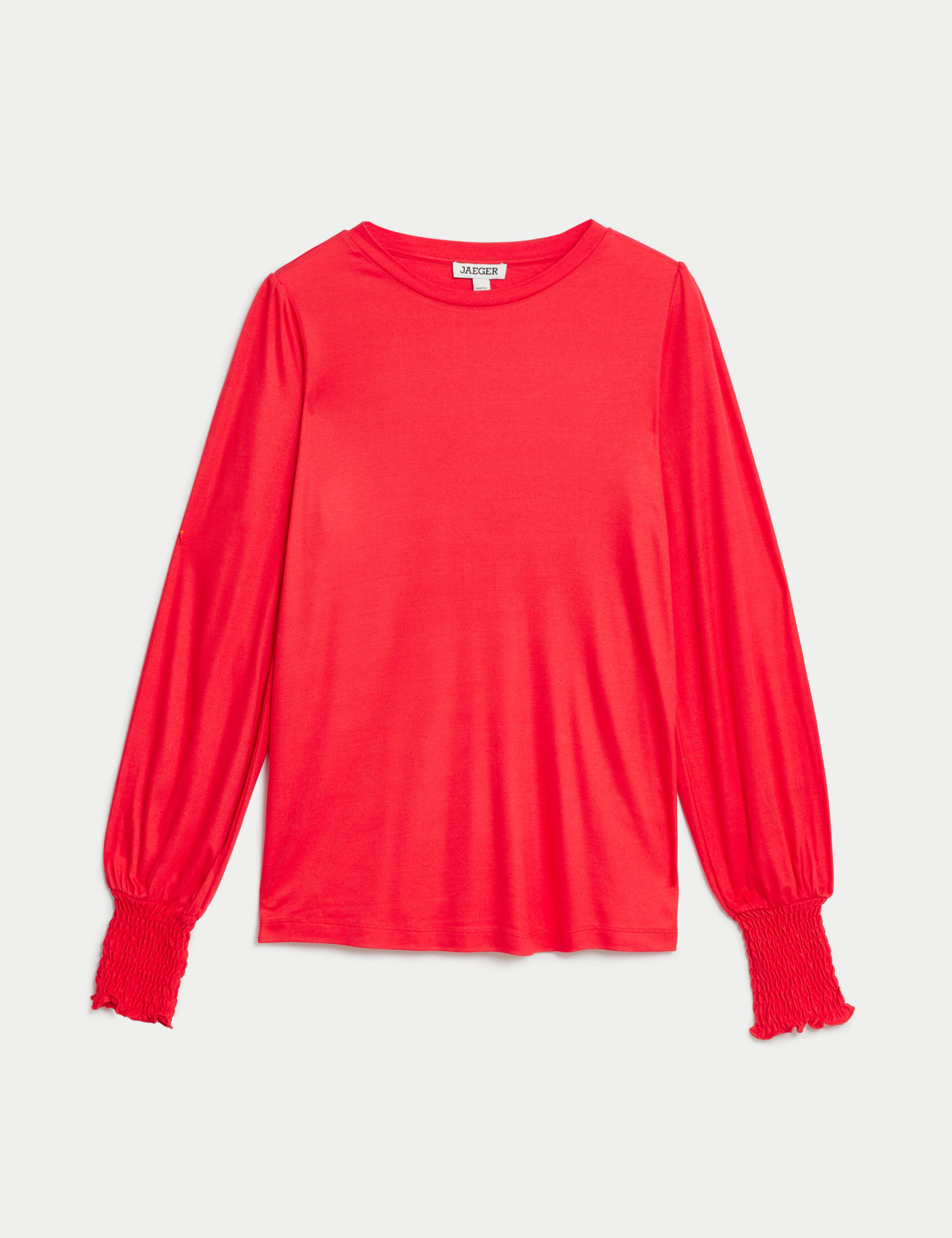 Jersey Shirred Blouson Sleeve Top 2 of 6