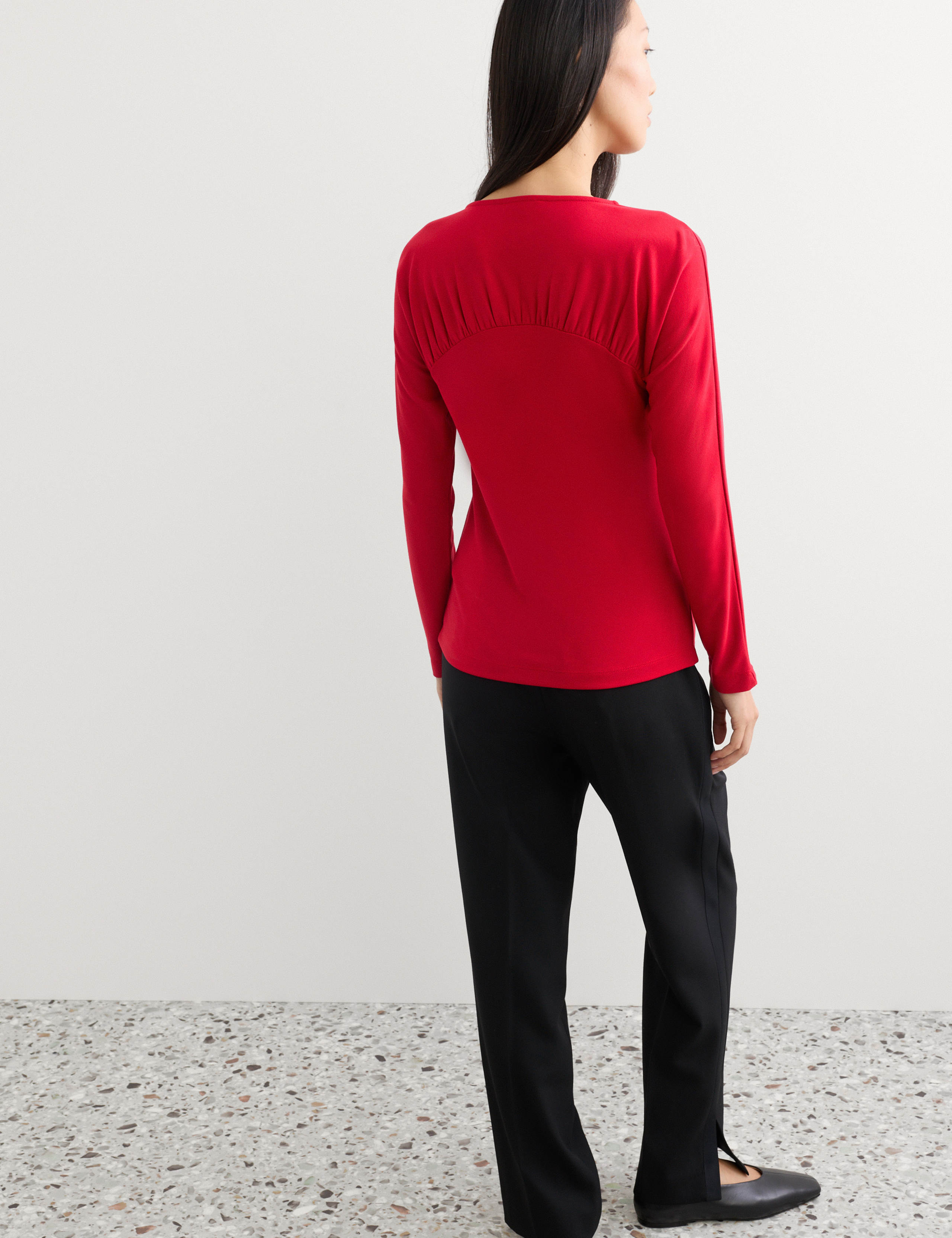 Jersey Ruched Regular Fit Top 6 of 7