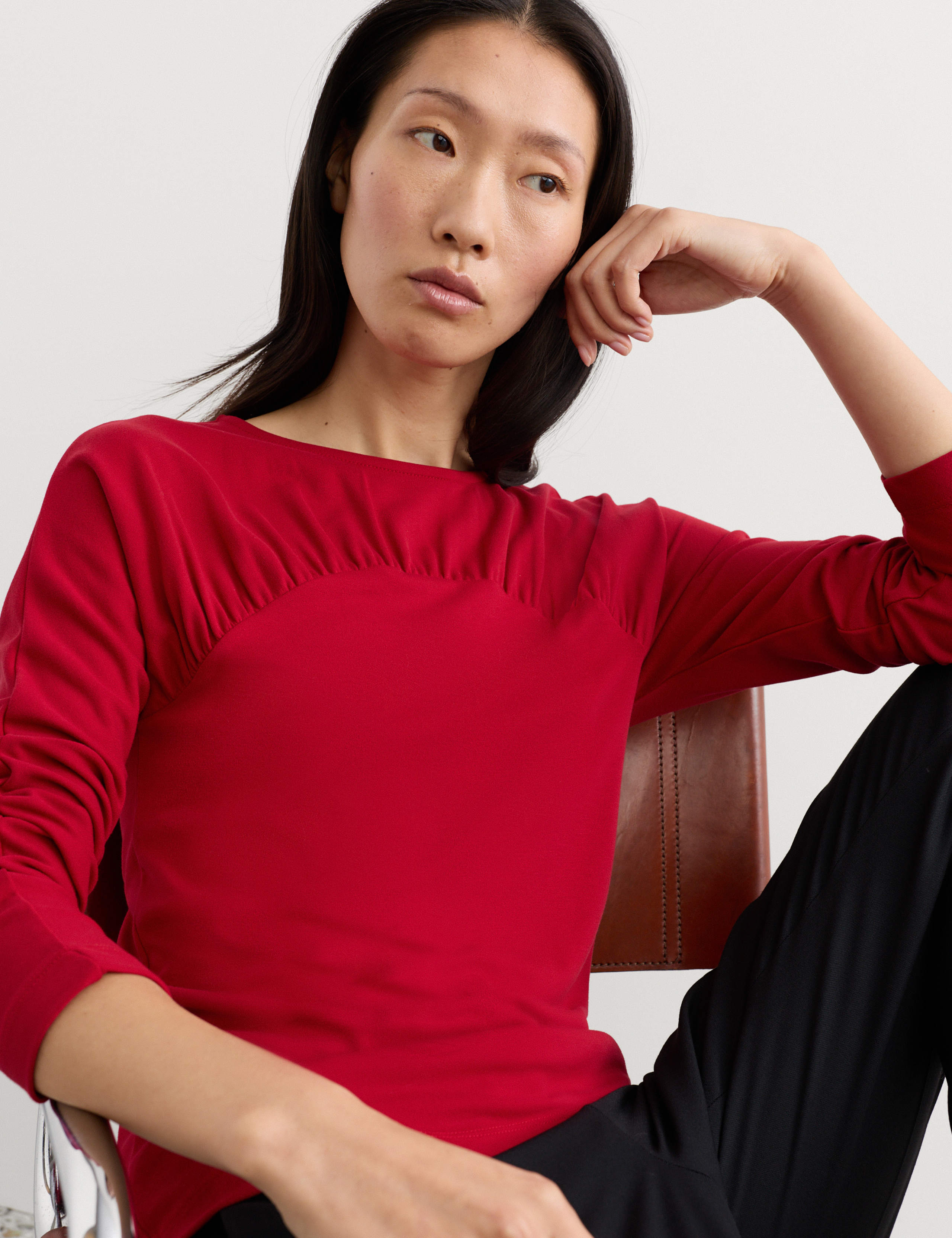 Jersey Ruched Regular Fit Top 7 of 7