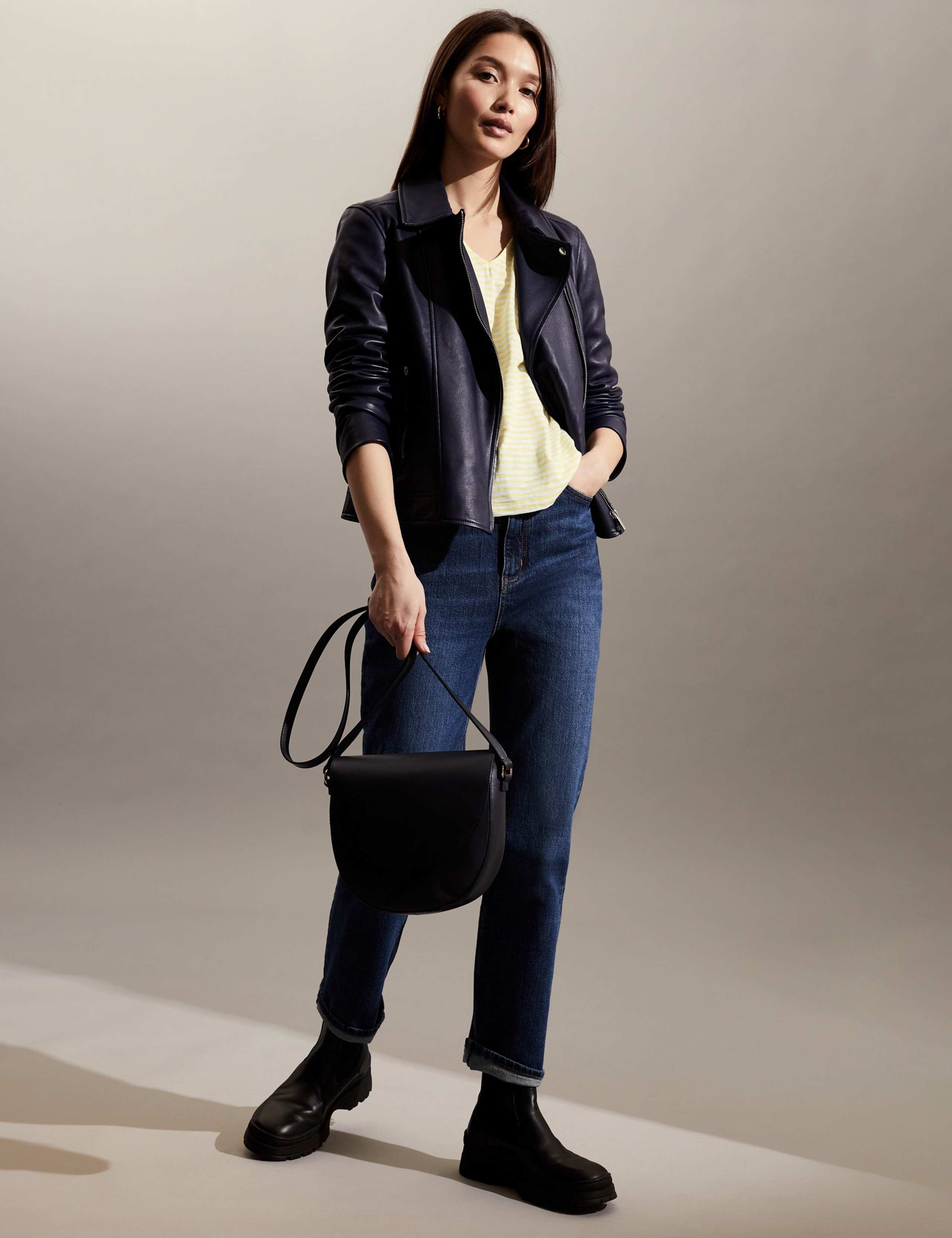 Pure Cotton Striped Batwing Top 3 of 6