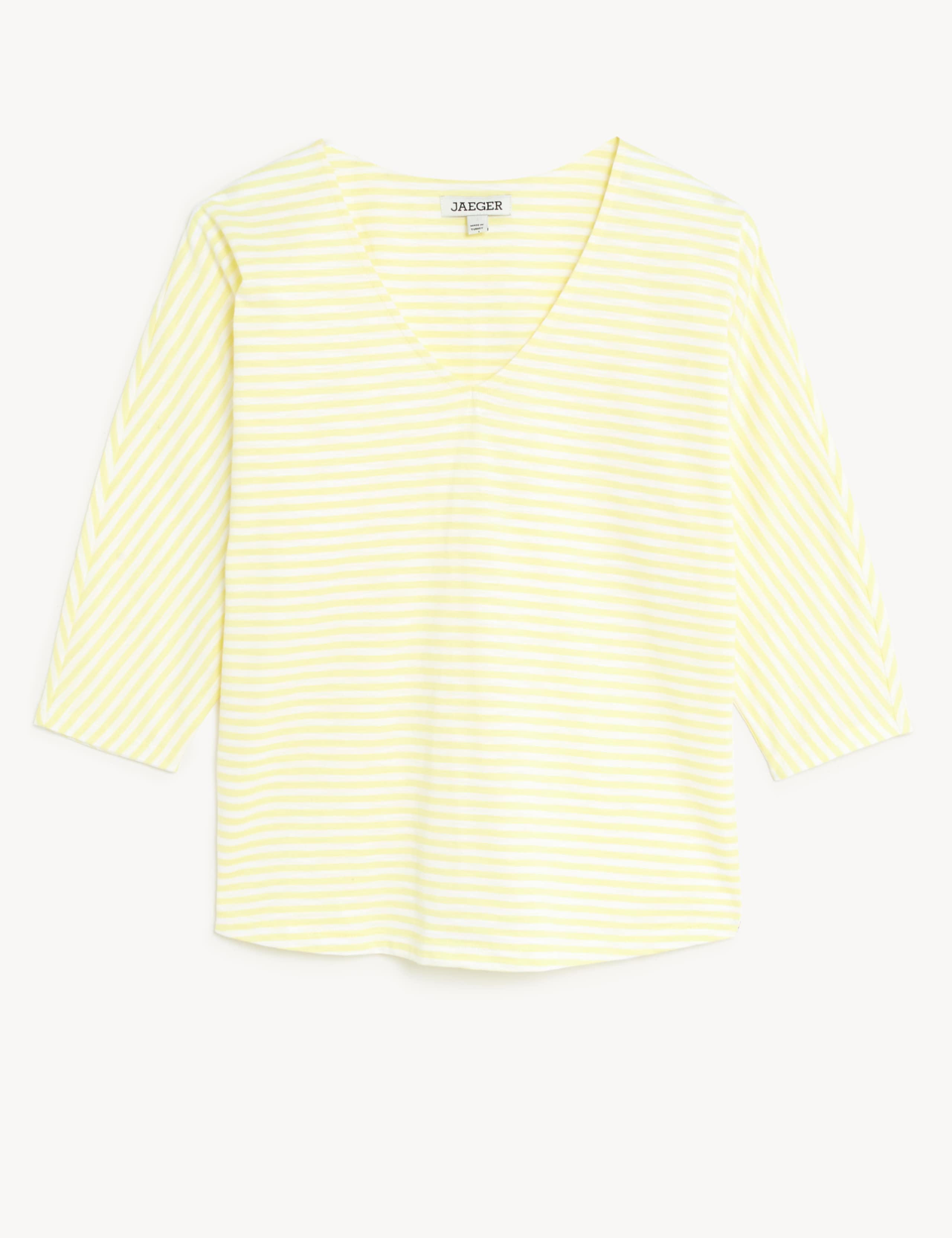 Pure Cotton Striped Batwing Top 2 of 6