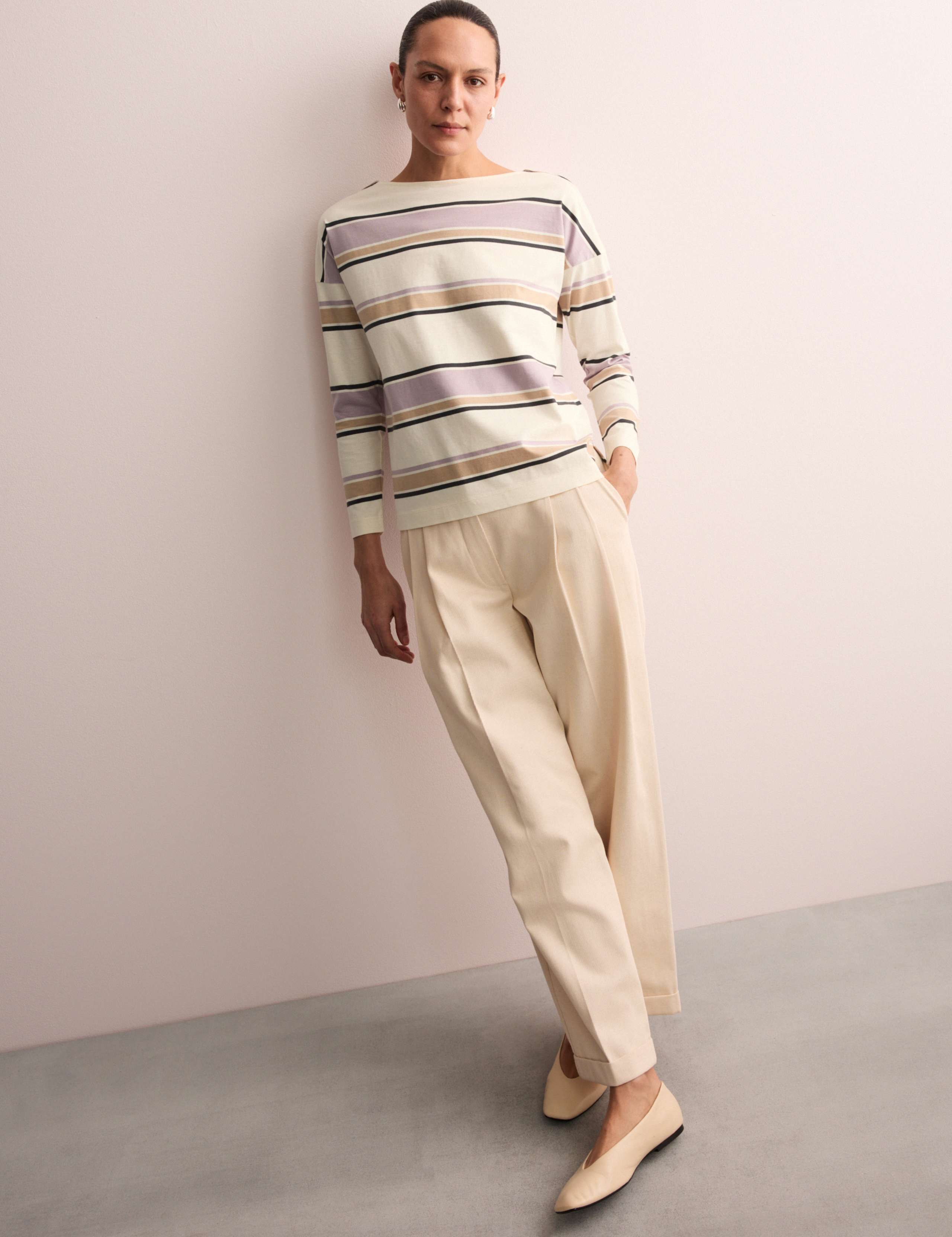Pure Cotton Striped Relaxed Top 3 of 7