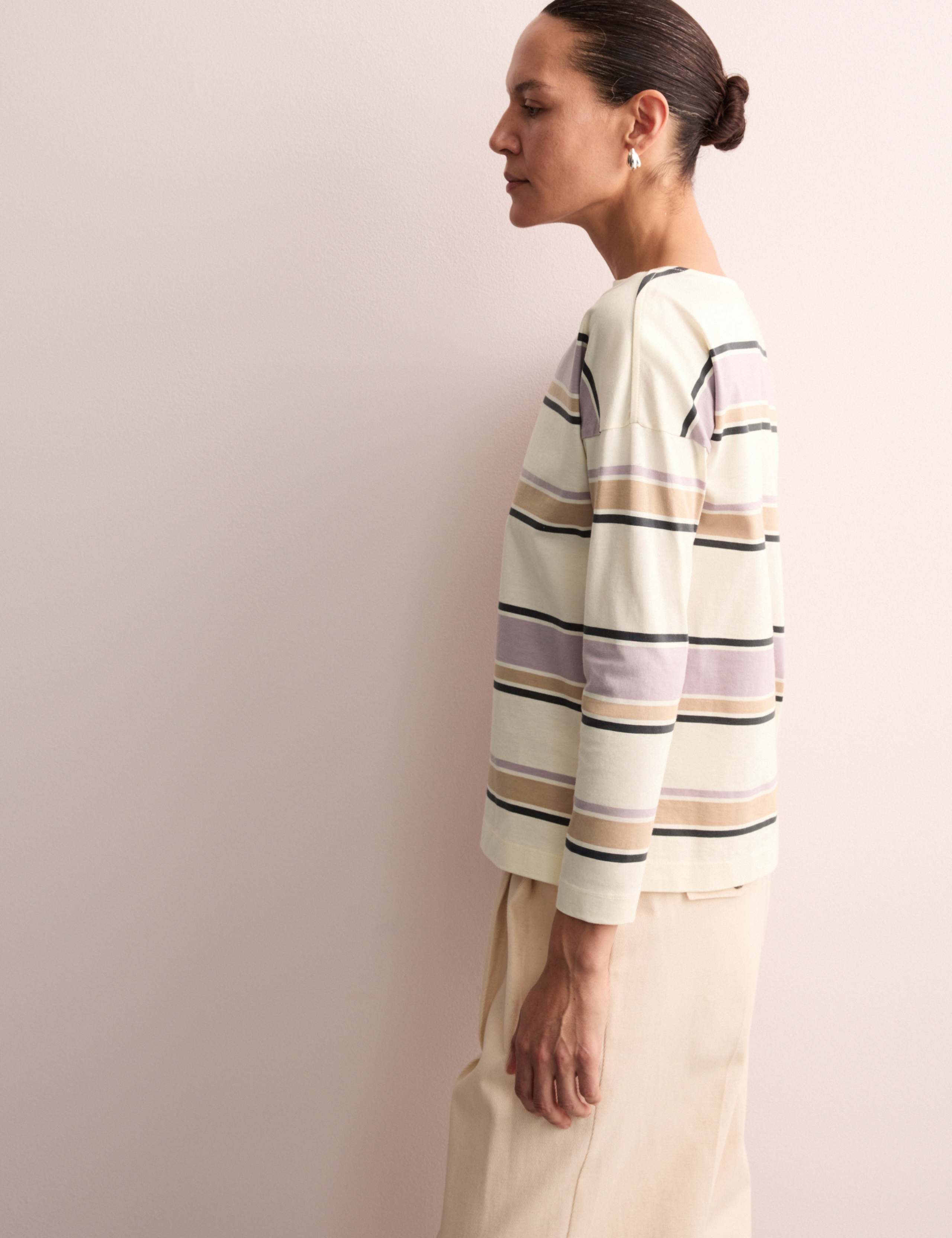 Pure Cotton Striped Relaxed Top 5 of 7