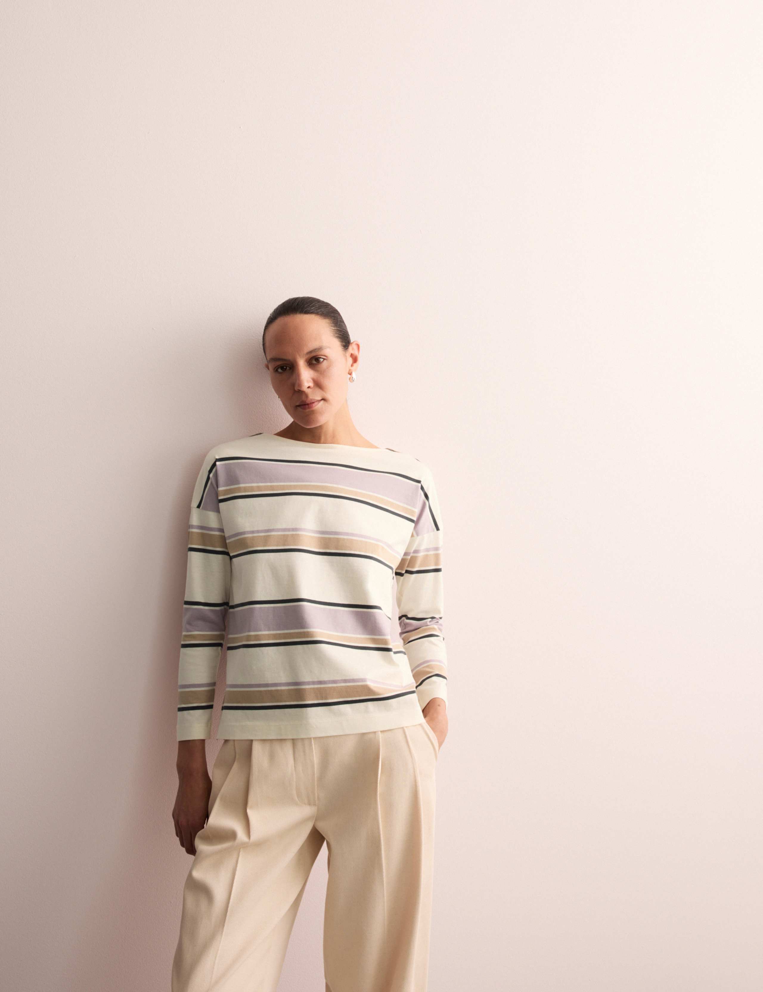 Pure Cotton Striped Relaxed Top 6 of 7