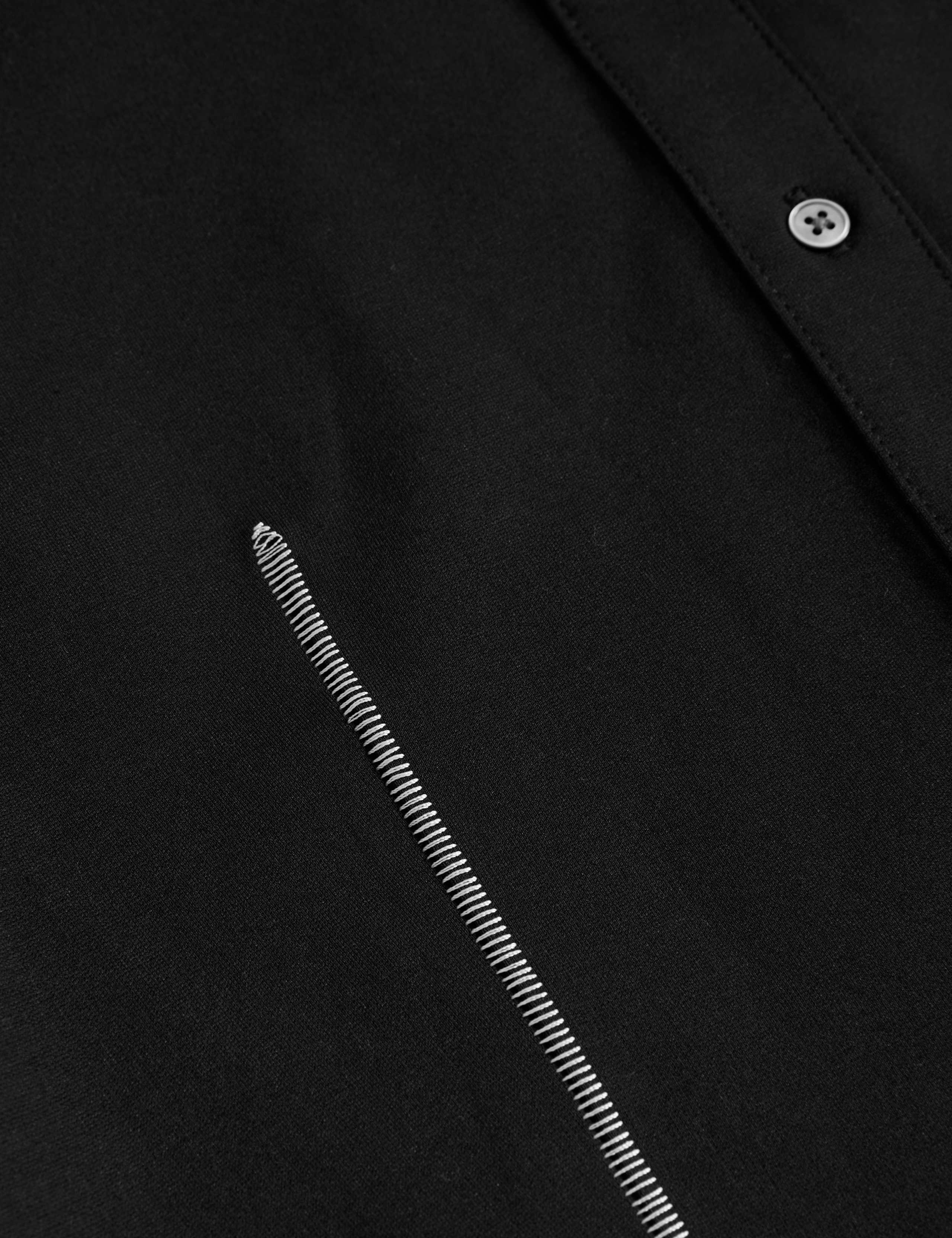 Jersey Collared Stitch Detail Shirt 7 of 7
