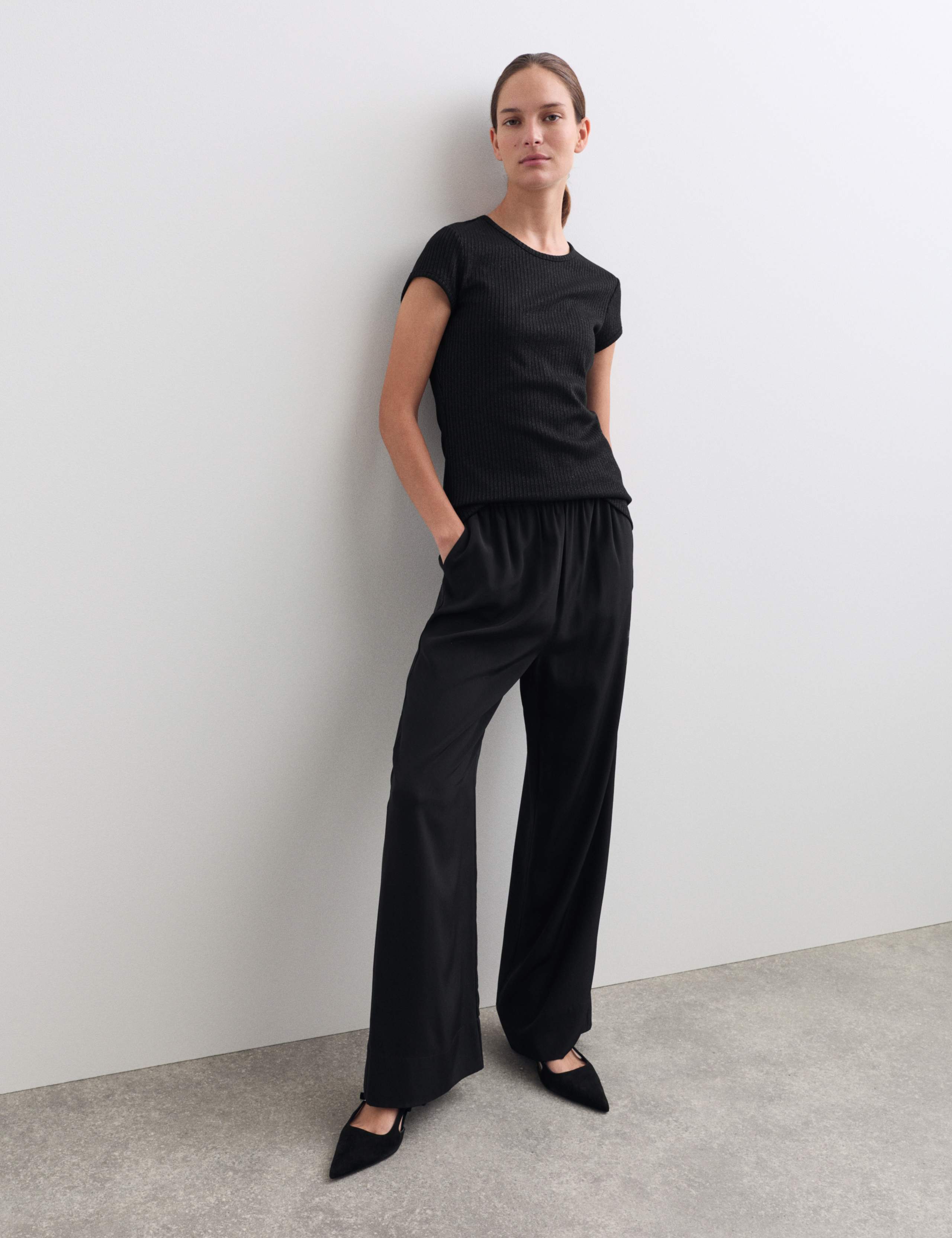 Jersey Crew Neck Sparkly Top 6 of 7