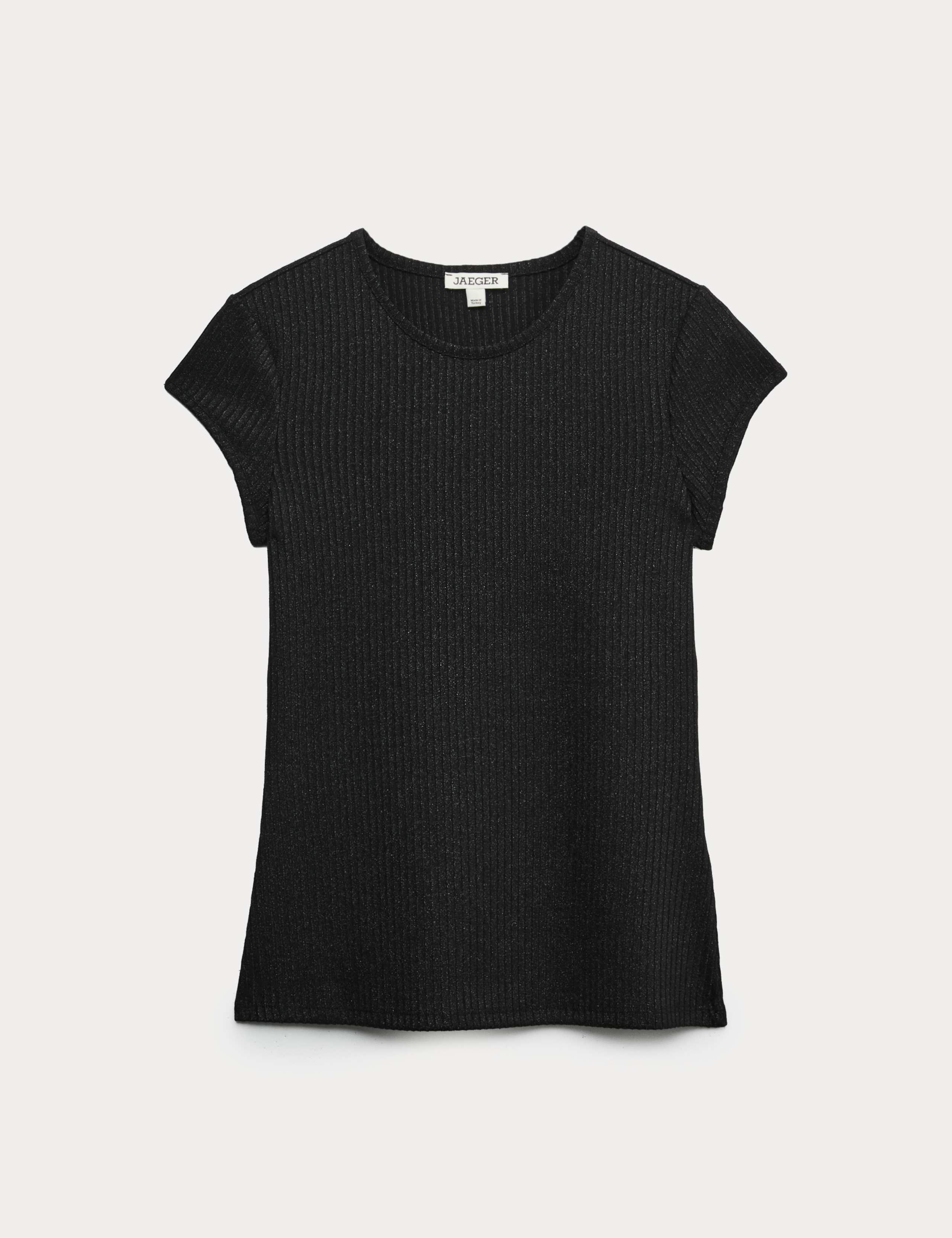 Jersey Crew Neck Sparkly Top 2 of 7