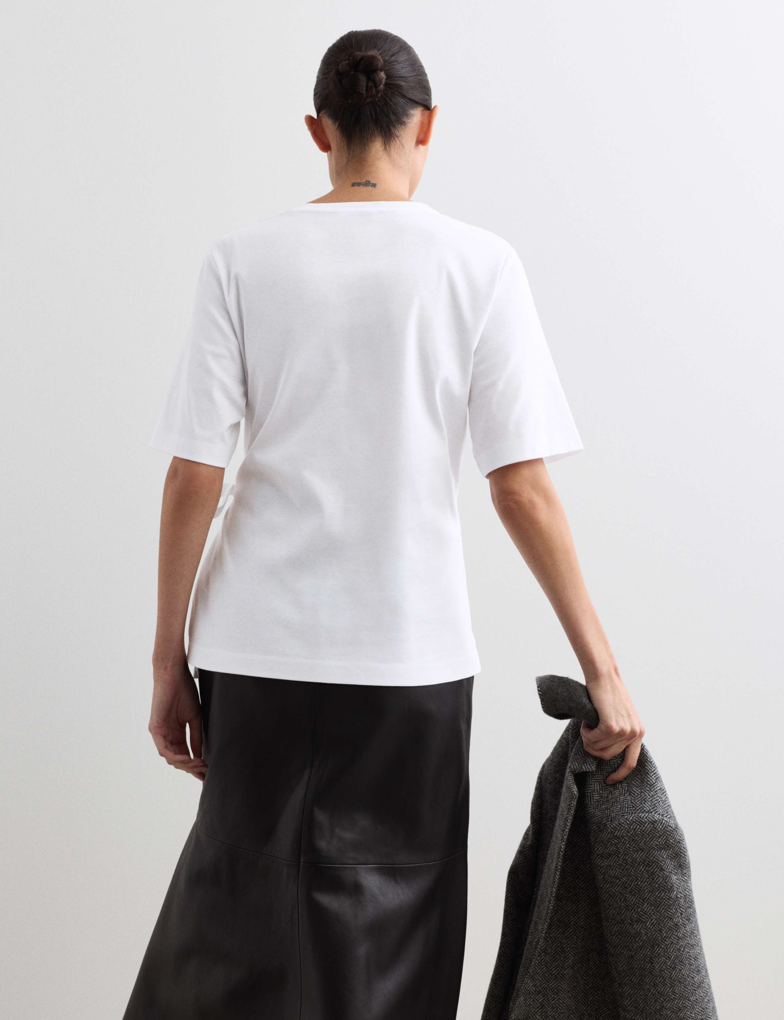 Pure Cotton Tie Waist T-Shirt 6 of 6