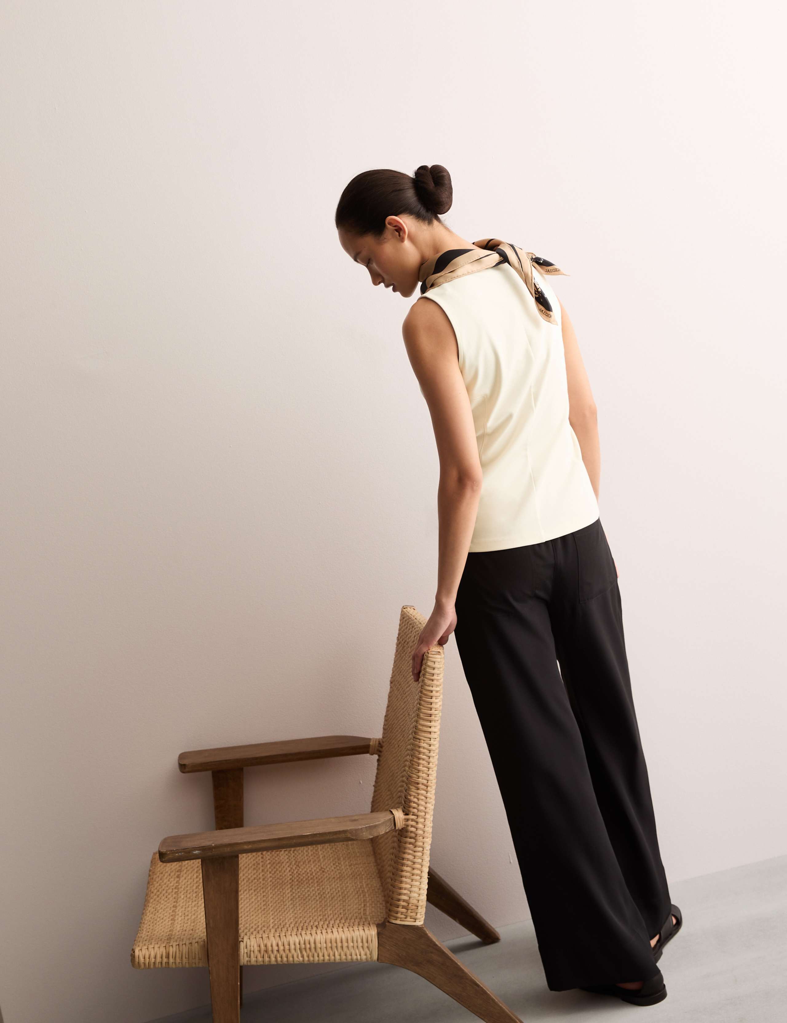 Cotton Modal Blend Shell Top with Stretch 7 of 8